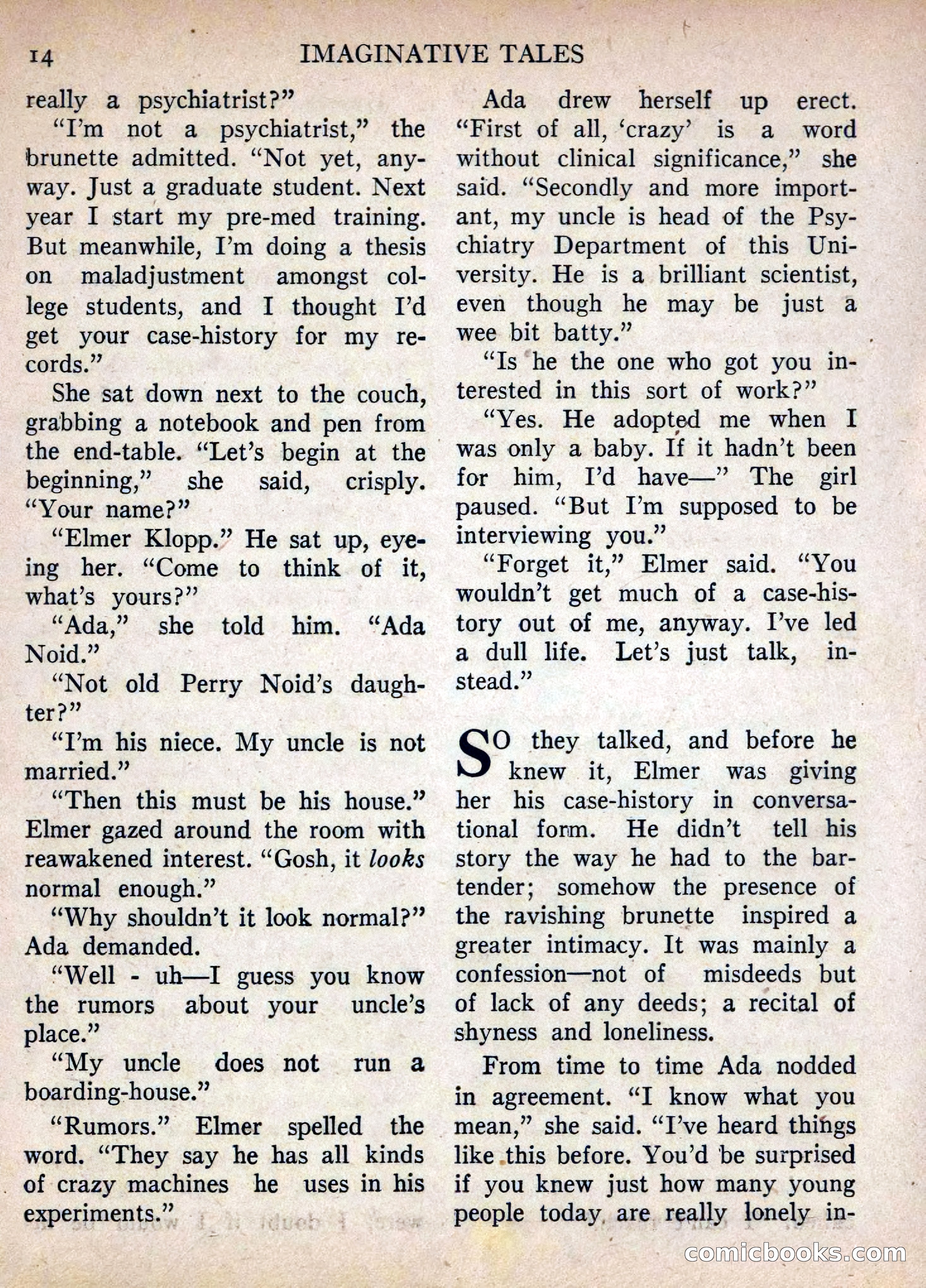 Imaginative Tales, July 1955 — page 14 of 132