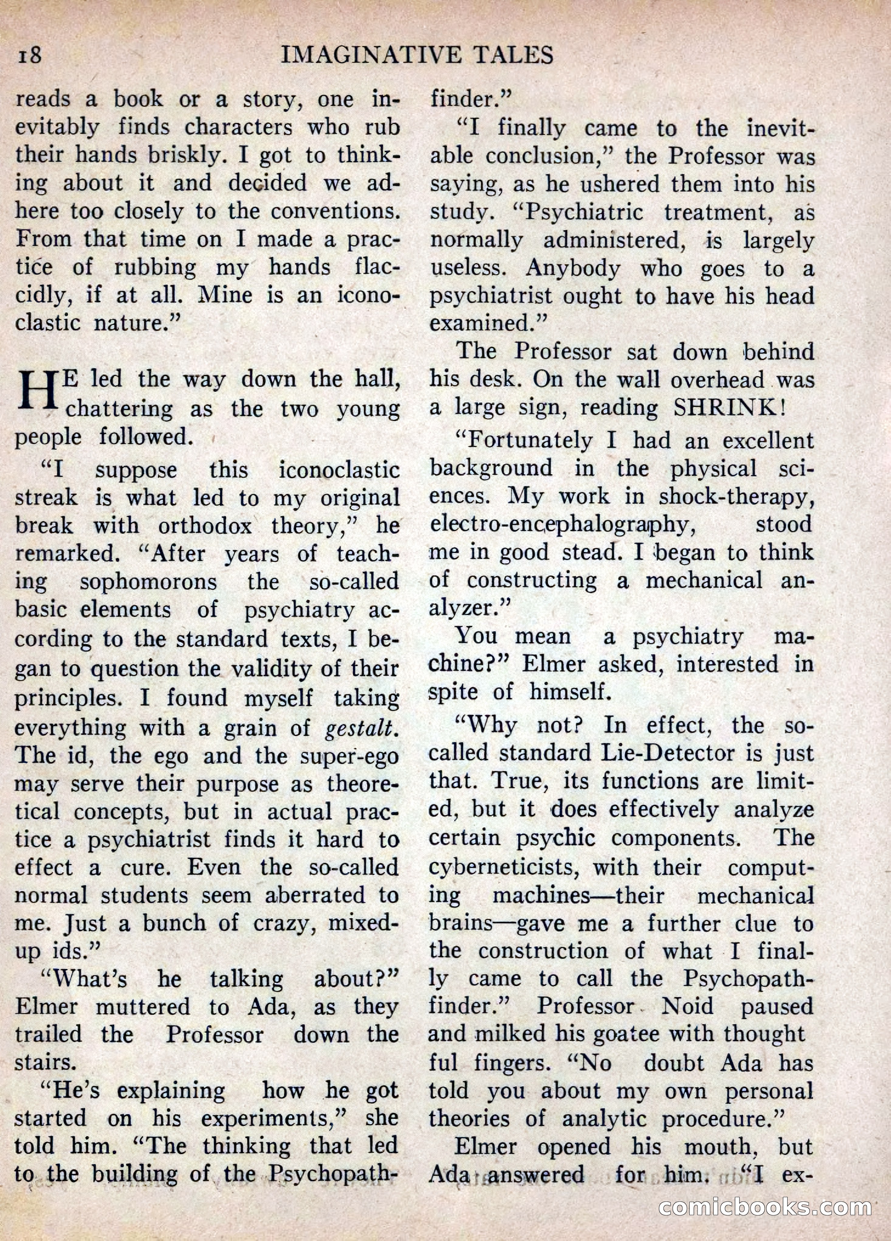 Imaginative Tales, July 1955 — page 18 of 132