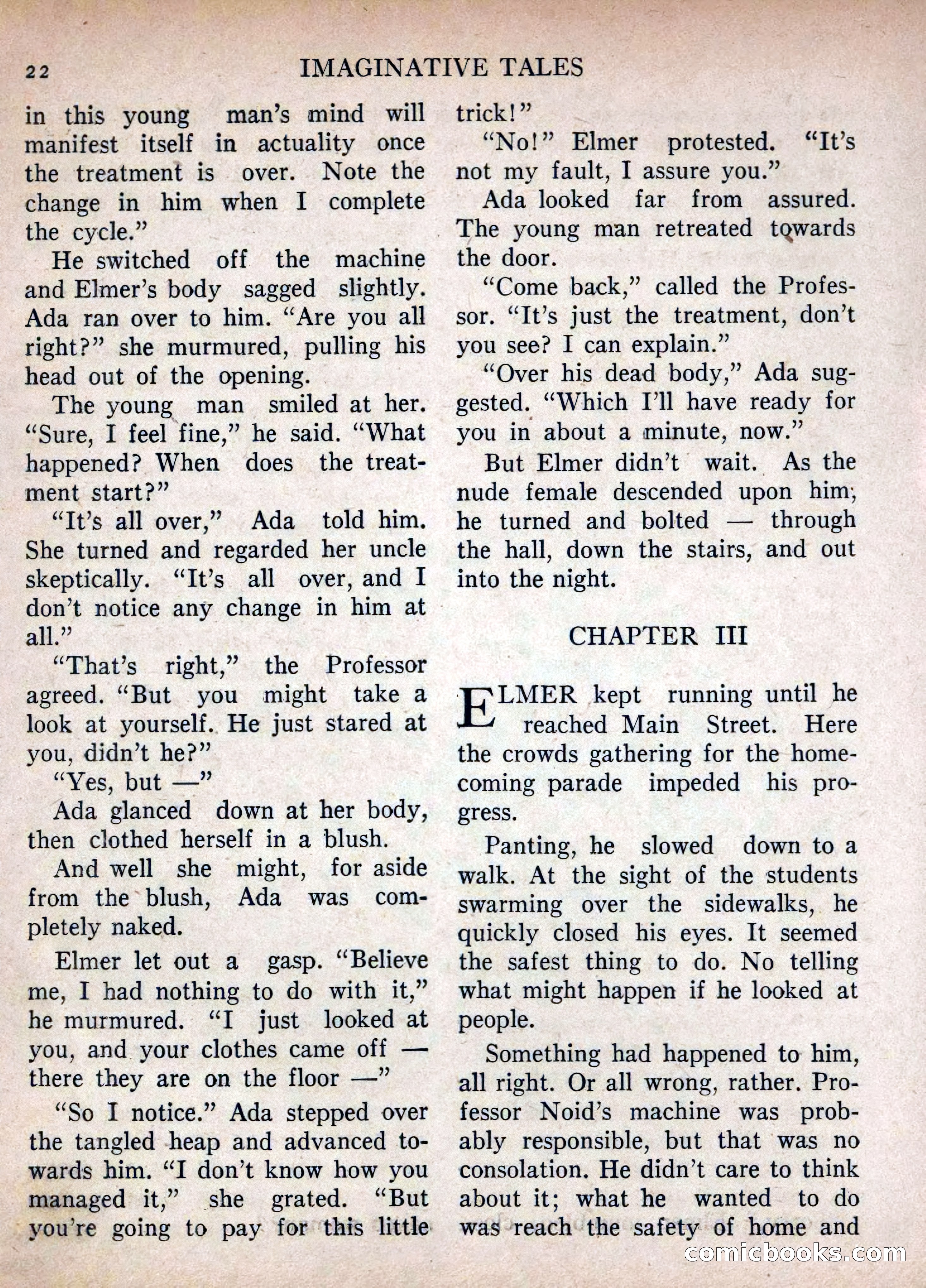 Imaginative Tales, July 1955 — page 22 of 132