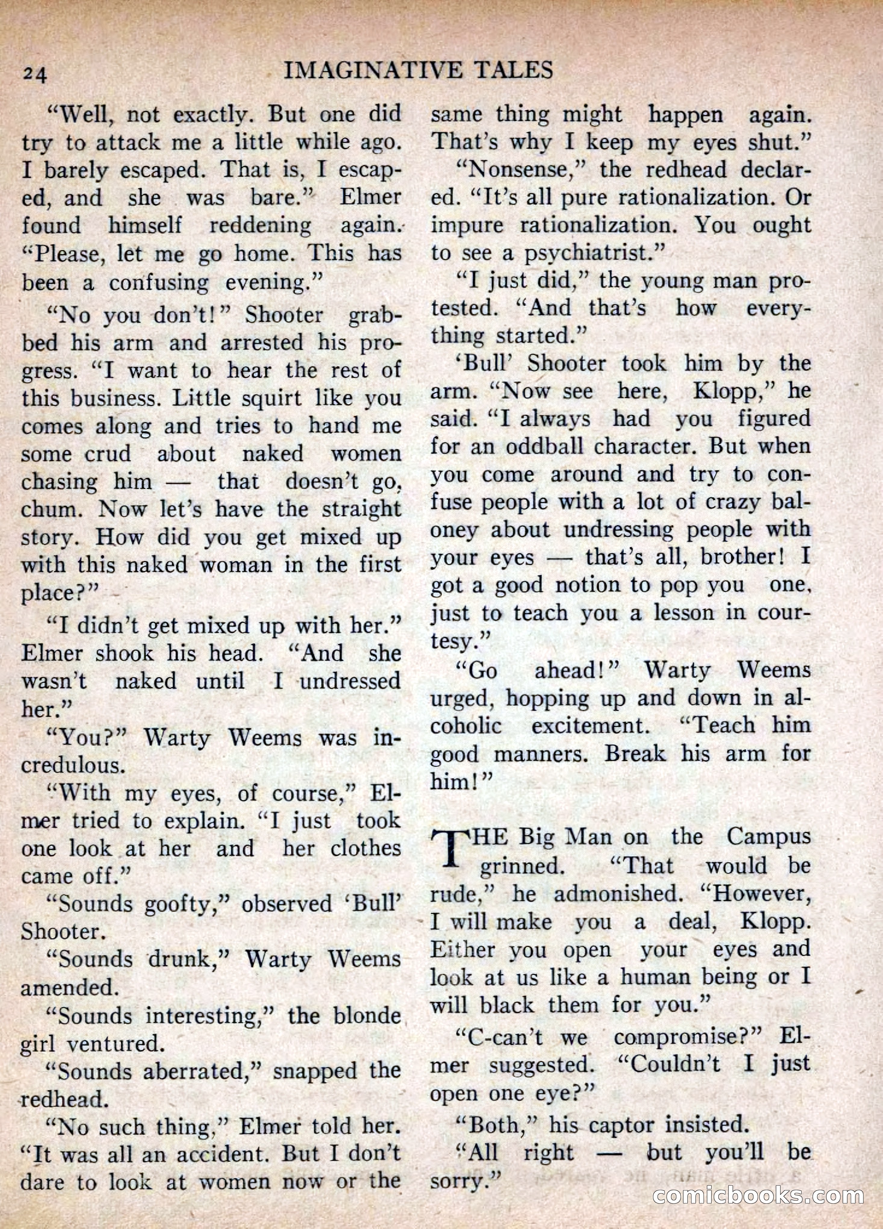 Imaginative Tales, July 1955 — page 24 of 132