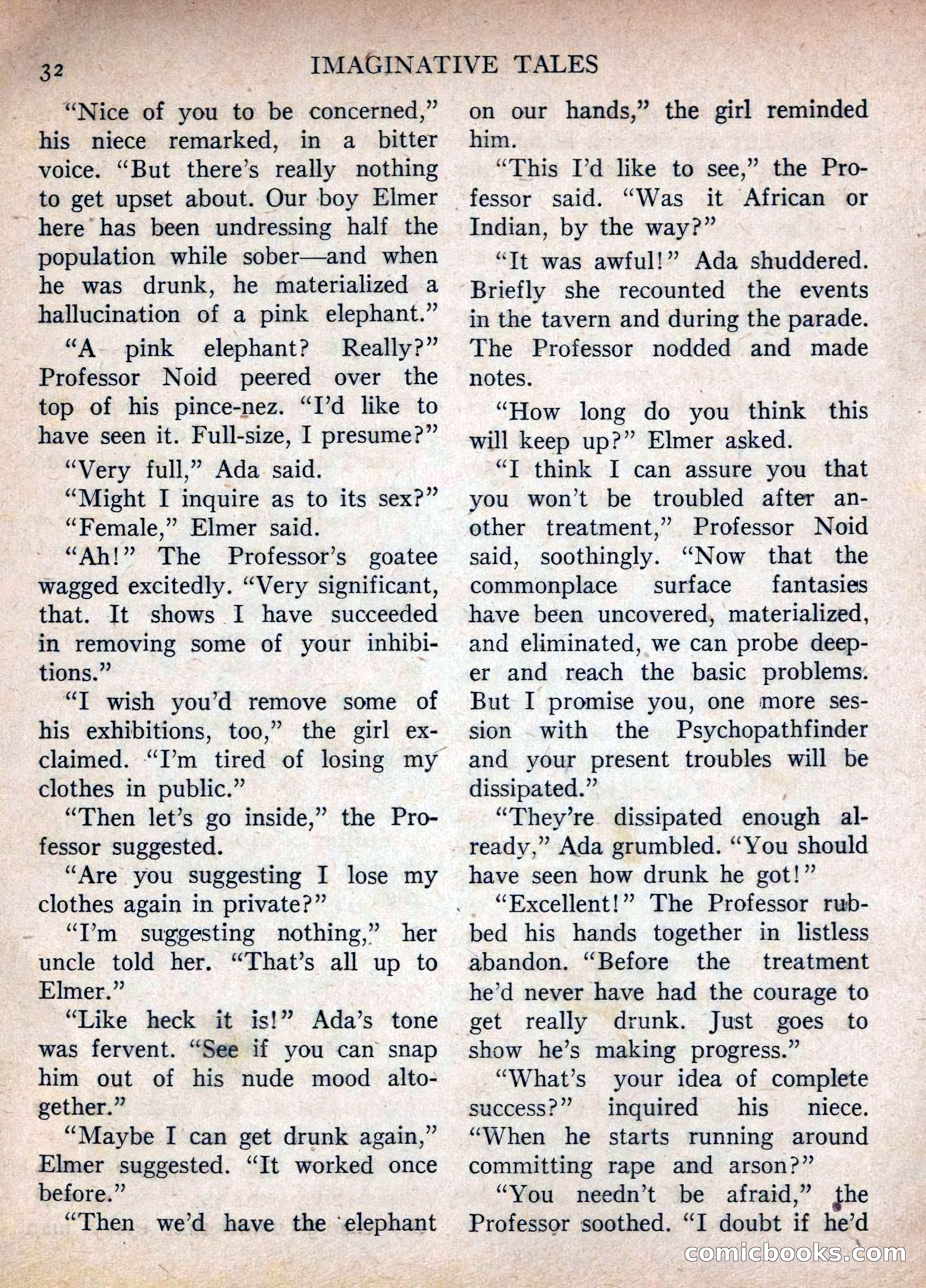 Imaginative Tales, July 1955 — page 32 of 132
