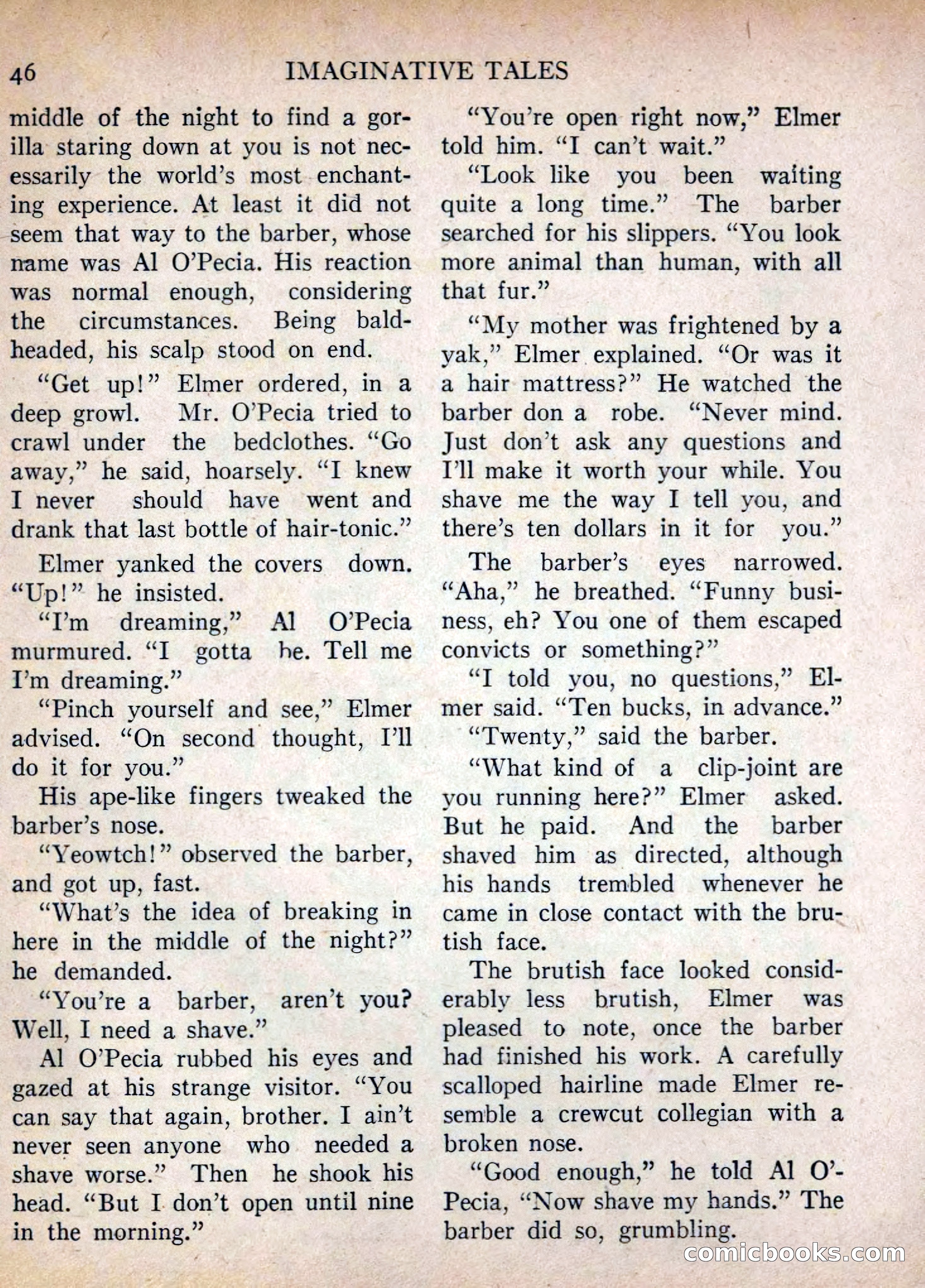 Imaginative Tales, July 1955 — page 46 of 132