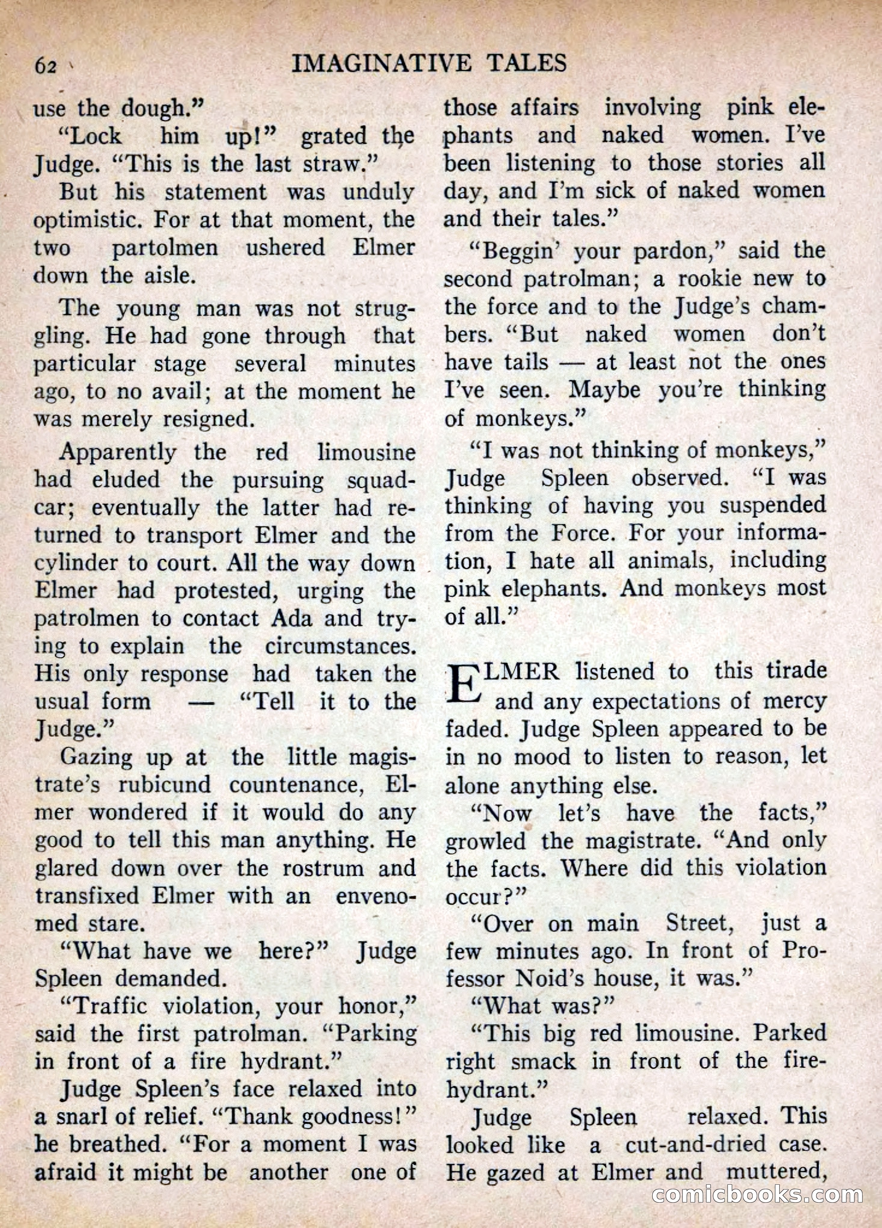 Imaginative Tales, July 1955 — page 62 of 132