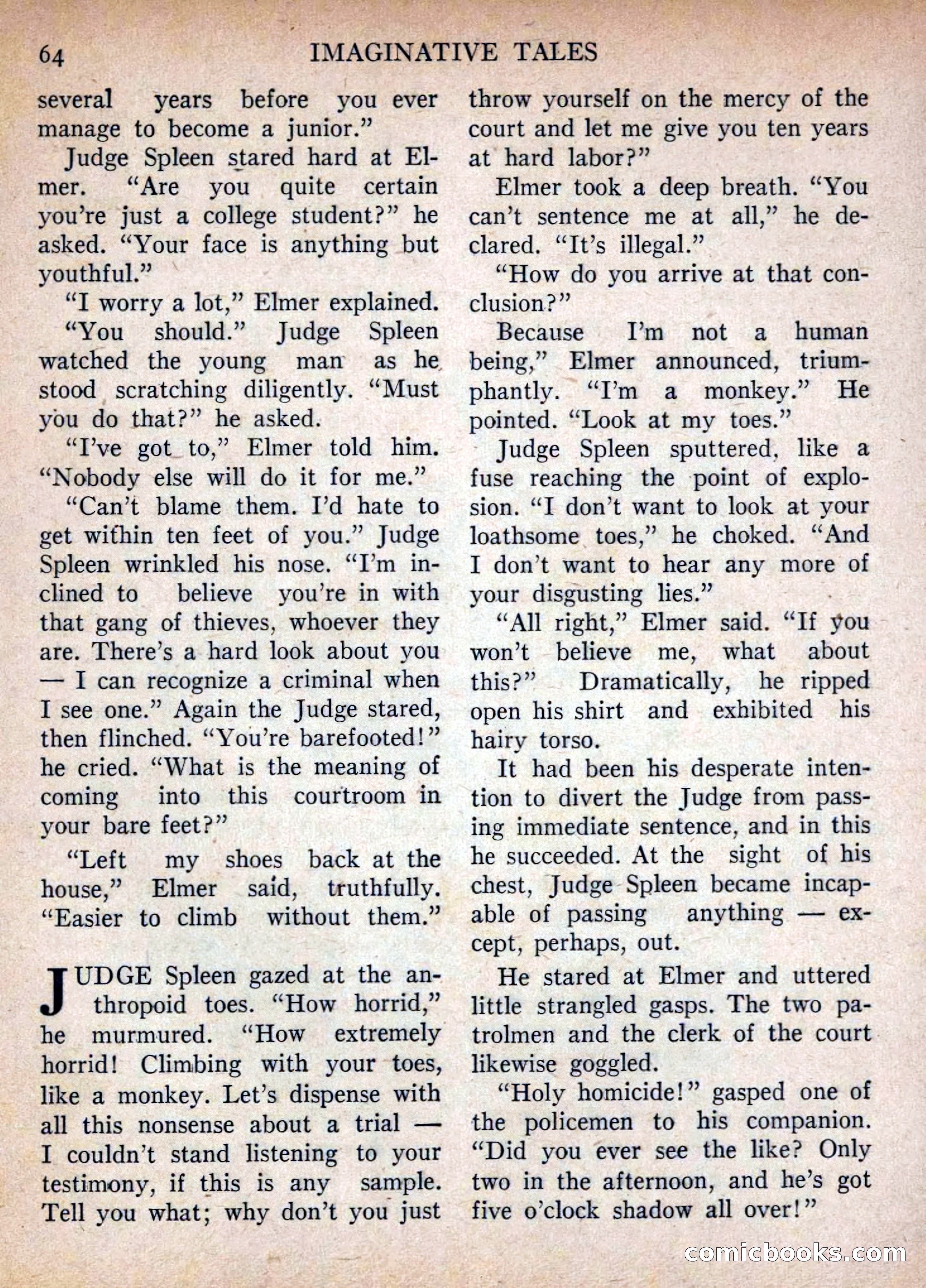 Imaginative Tales, July 1955 — page 64 of 132