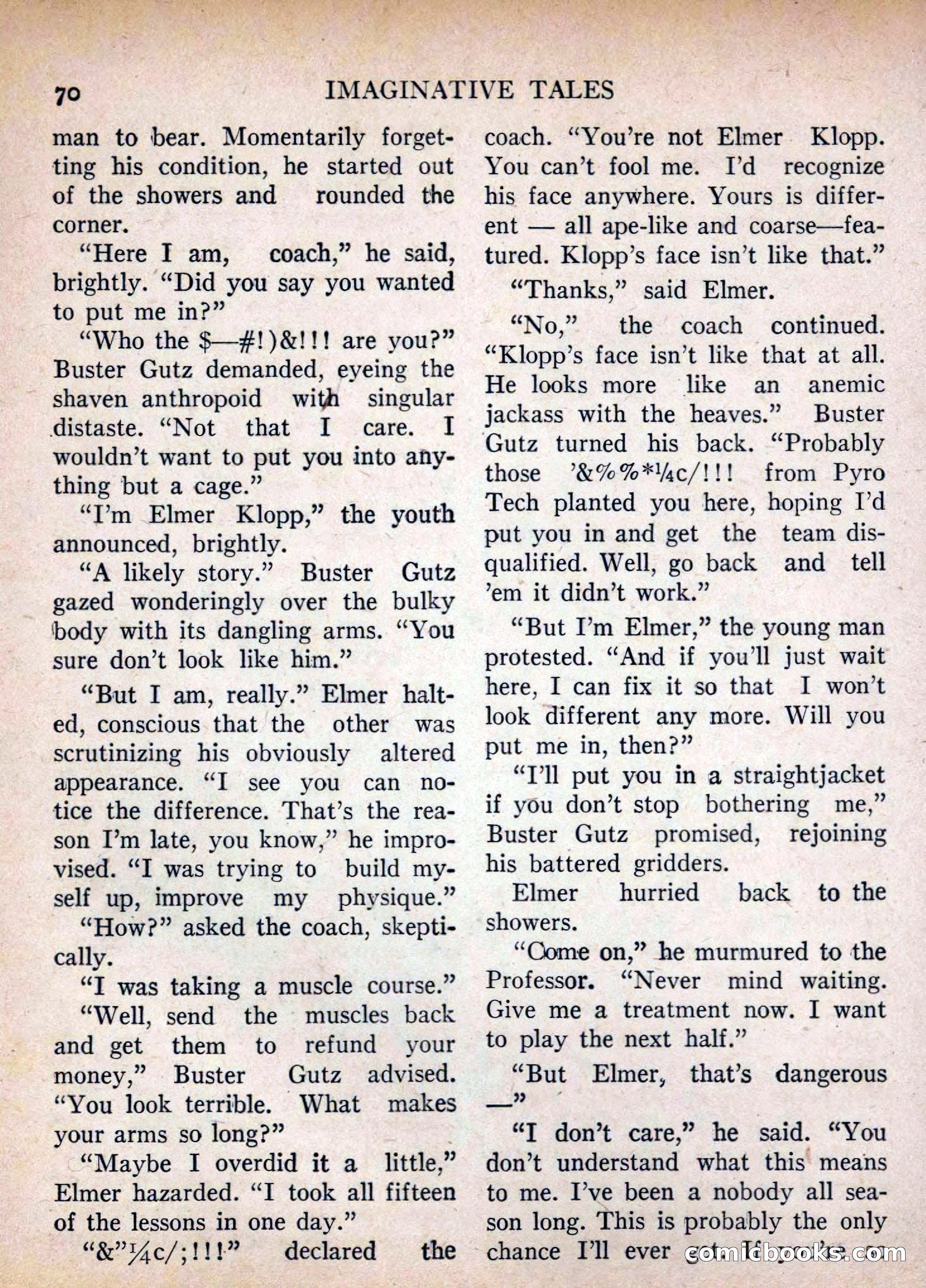 Imaginative Tales, July 1955 — page 70 of 132