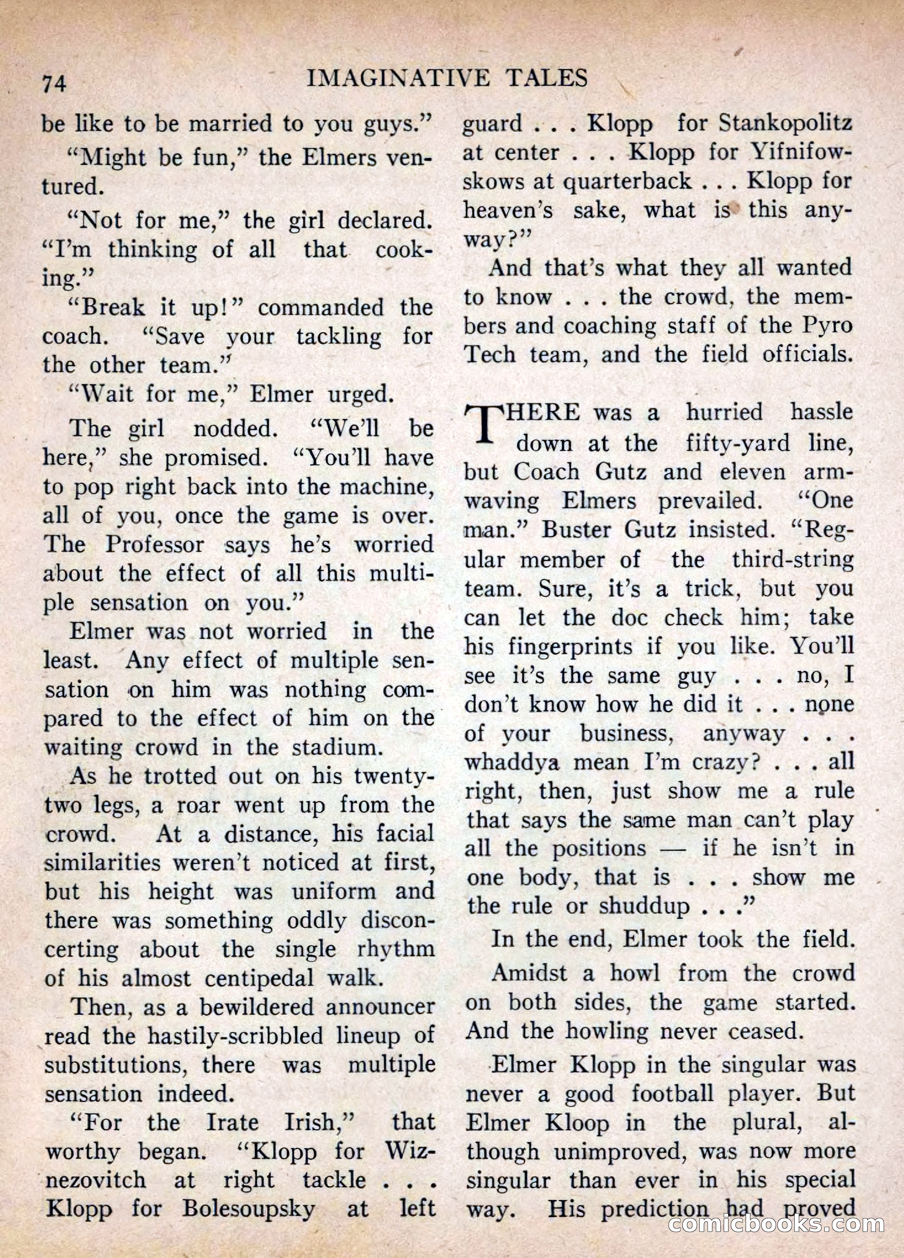 Imaginative Tales, July 1955 — page 74 of 132