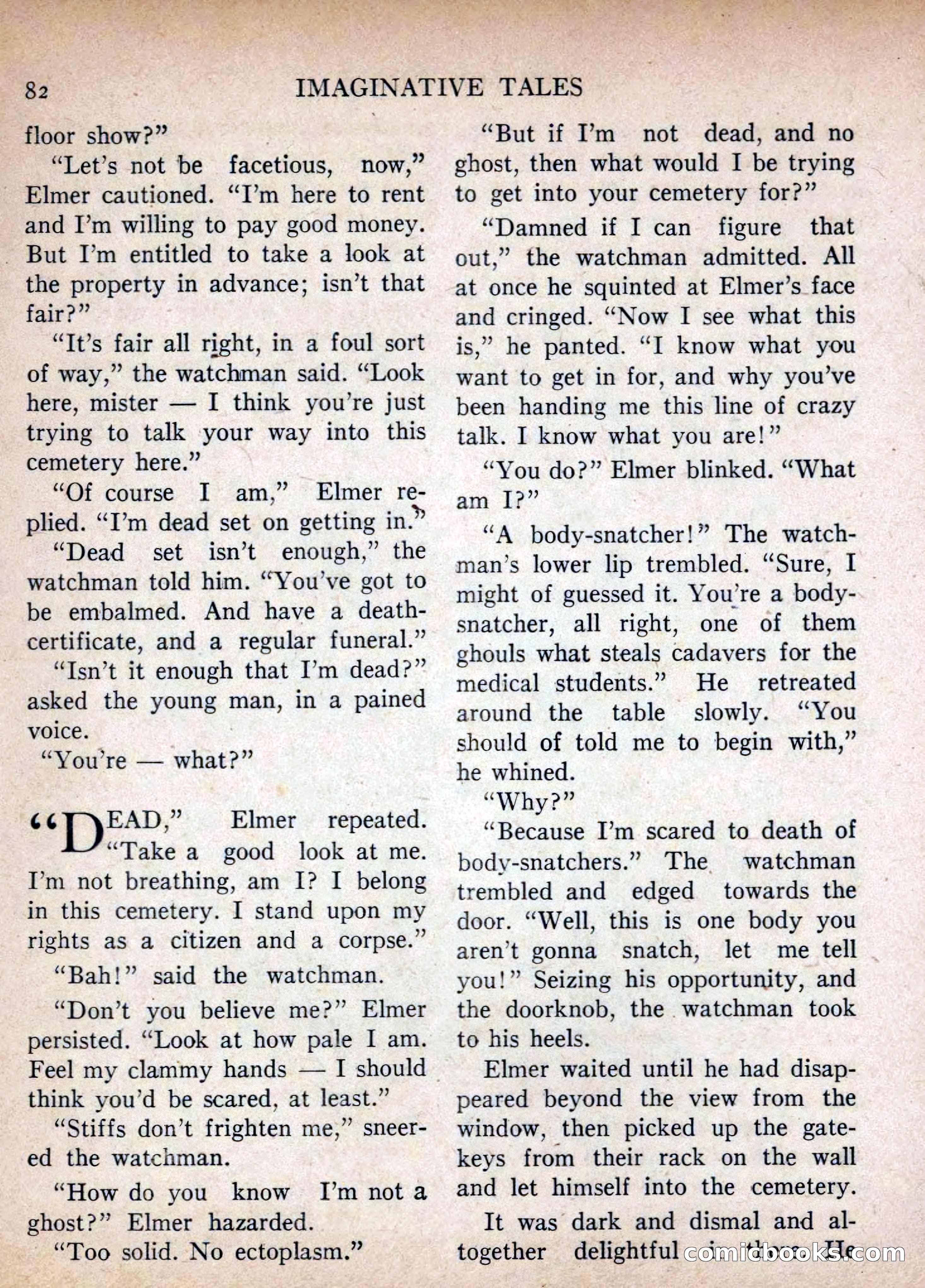 Imaginative Tales, July 1955 — page 82 of 132