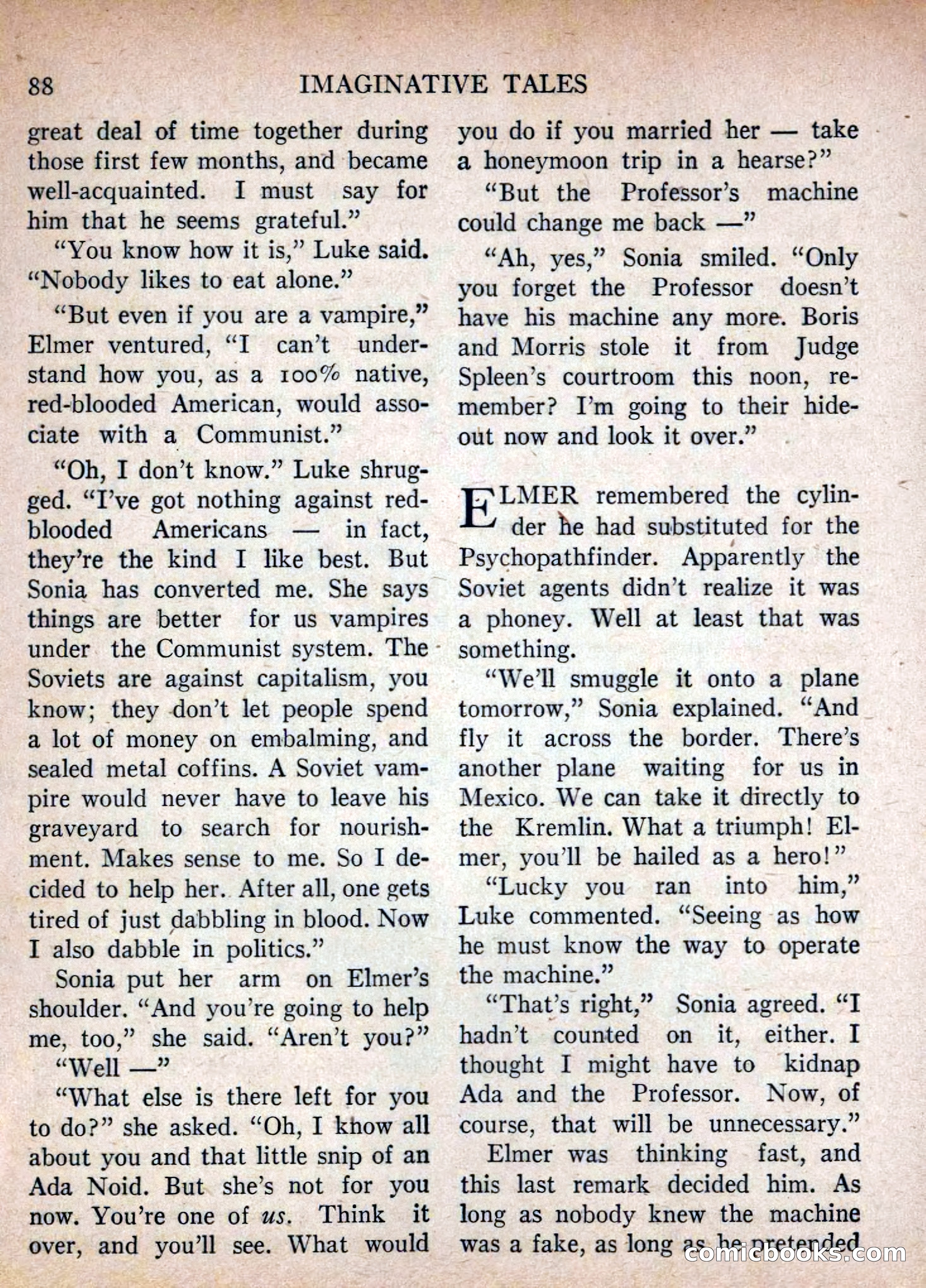 Imaginative Tales, July 1955 — page 88 of 132