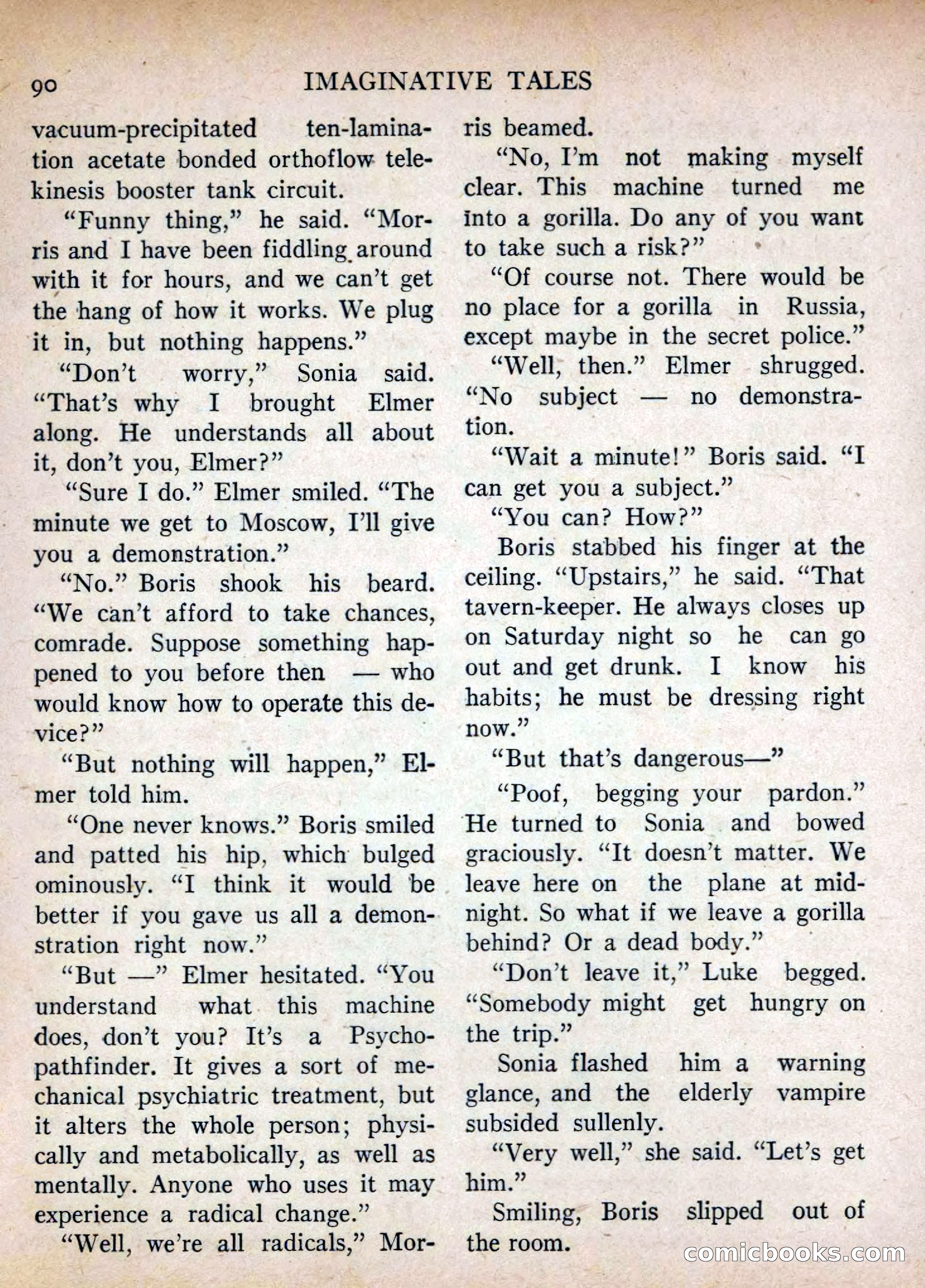 Imaginative Tales, July 1955 — page 90 of 132