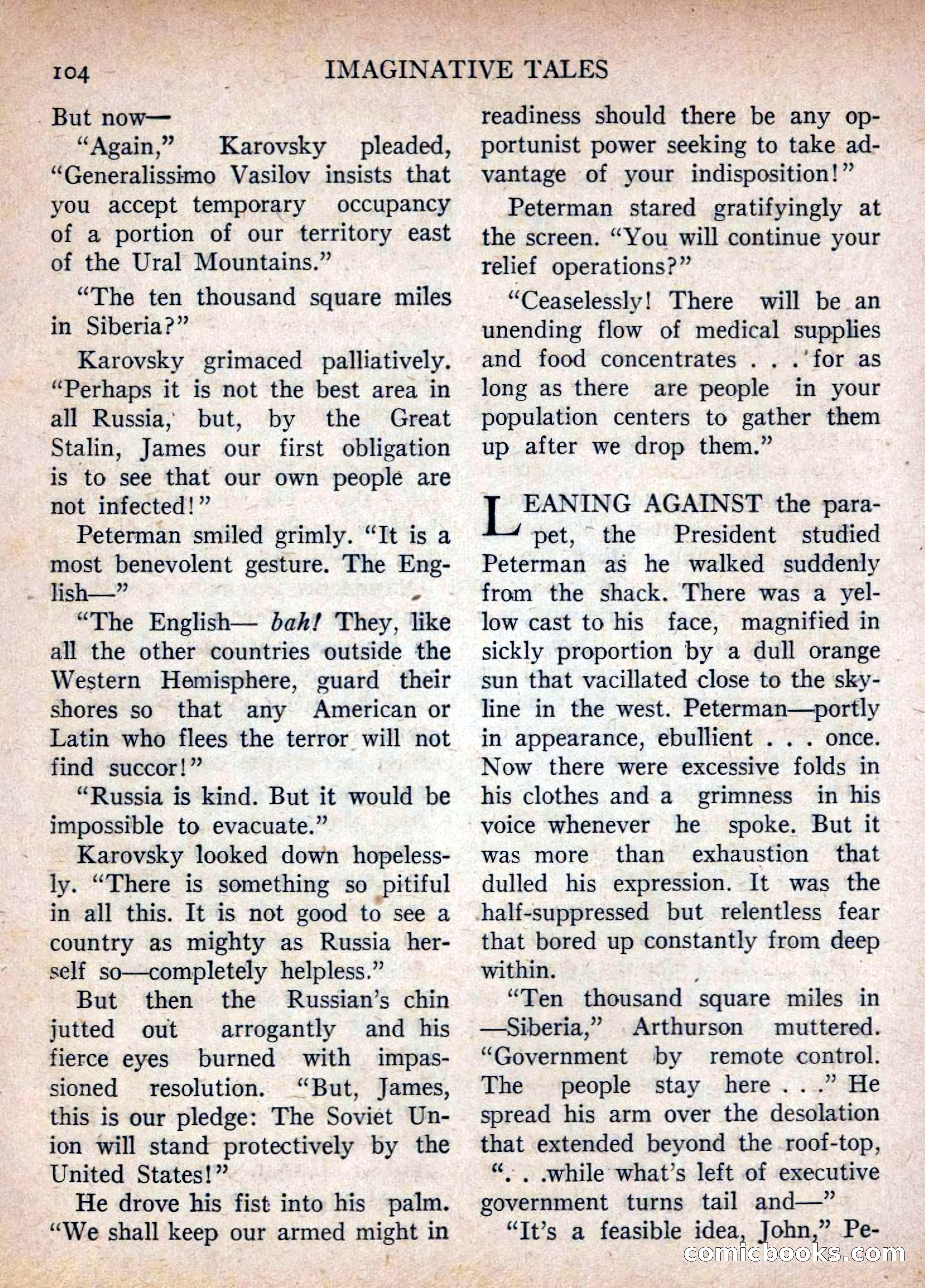 Imaginative Tales, July 1955 — page 104 of 132
