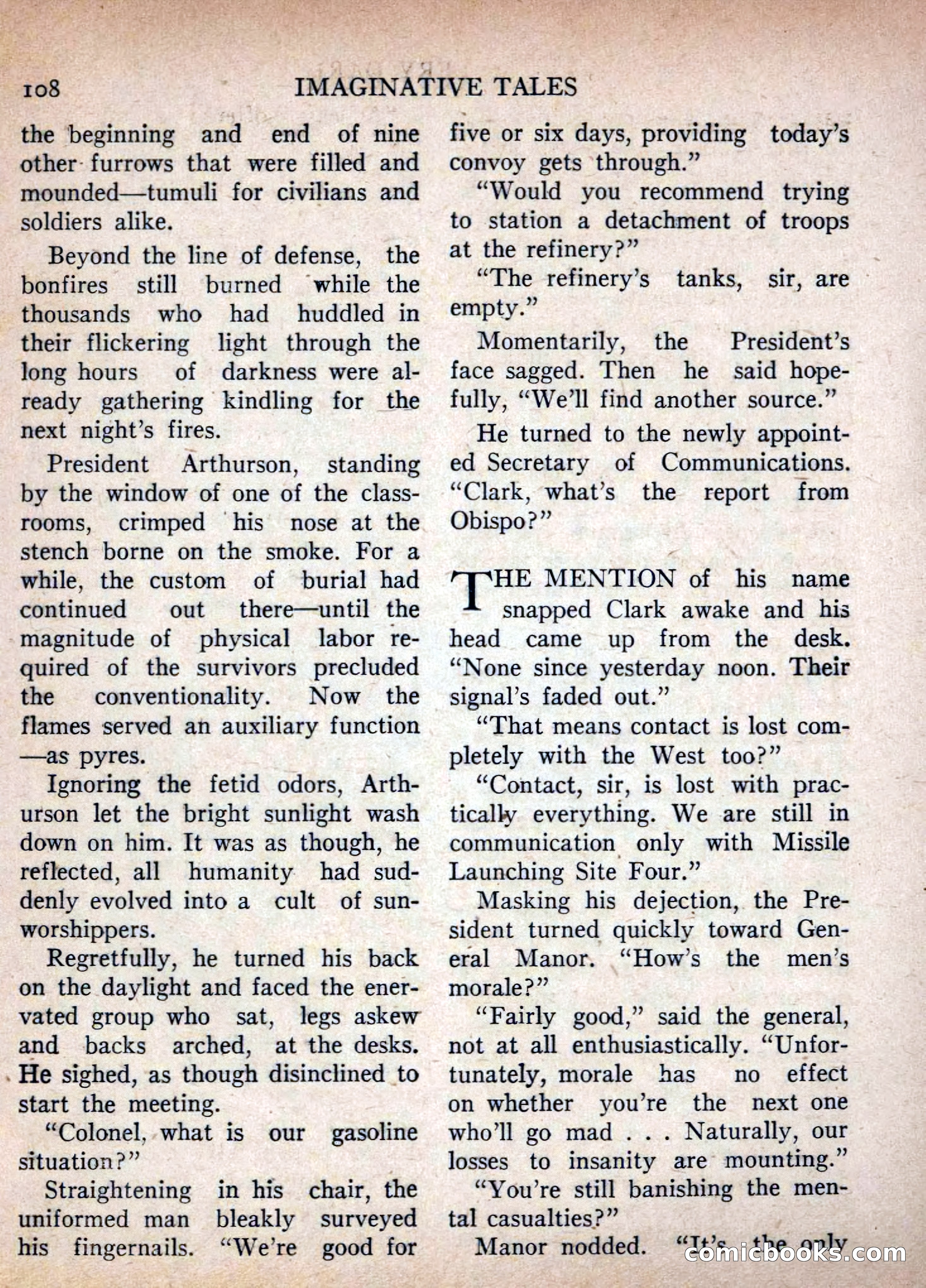 Imaginative Tales, July 1955 — page 108 of 132