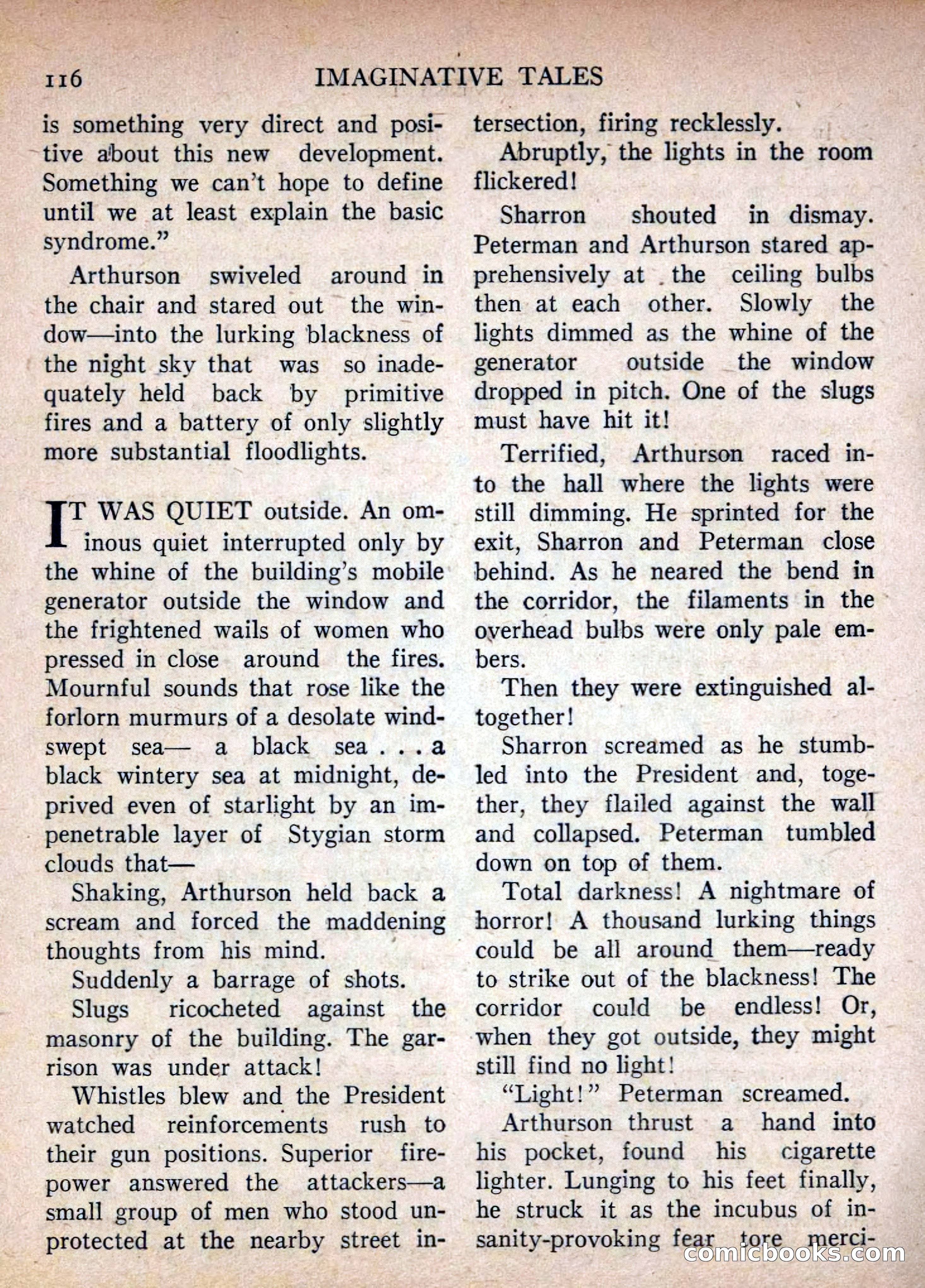 Imaginative Tales, July 1955 — page 116 of 132