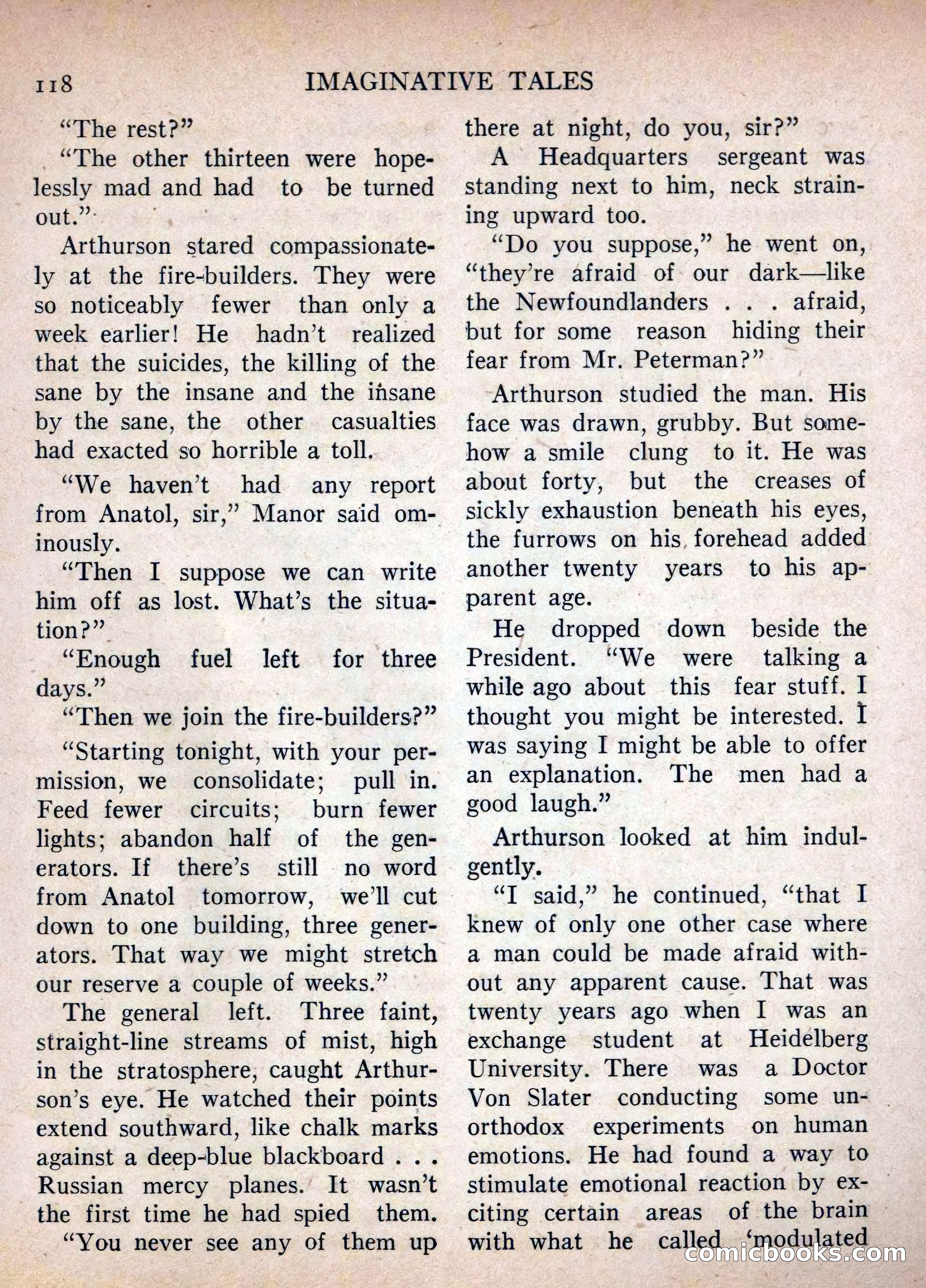 Imaginative Tales, July 1955 — page 118 of 132
