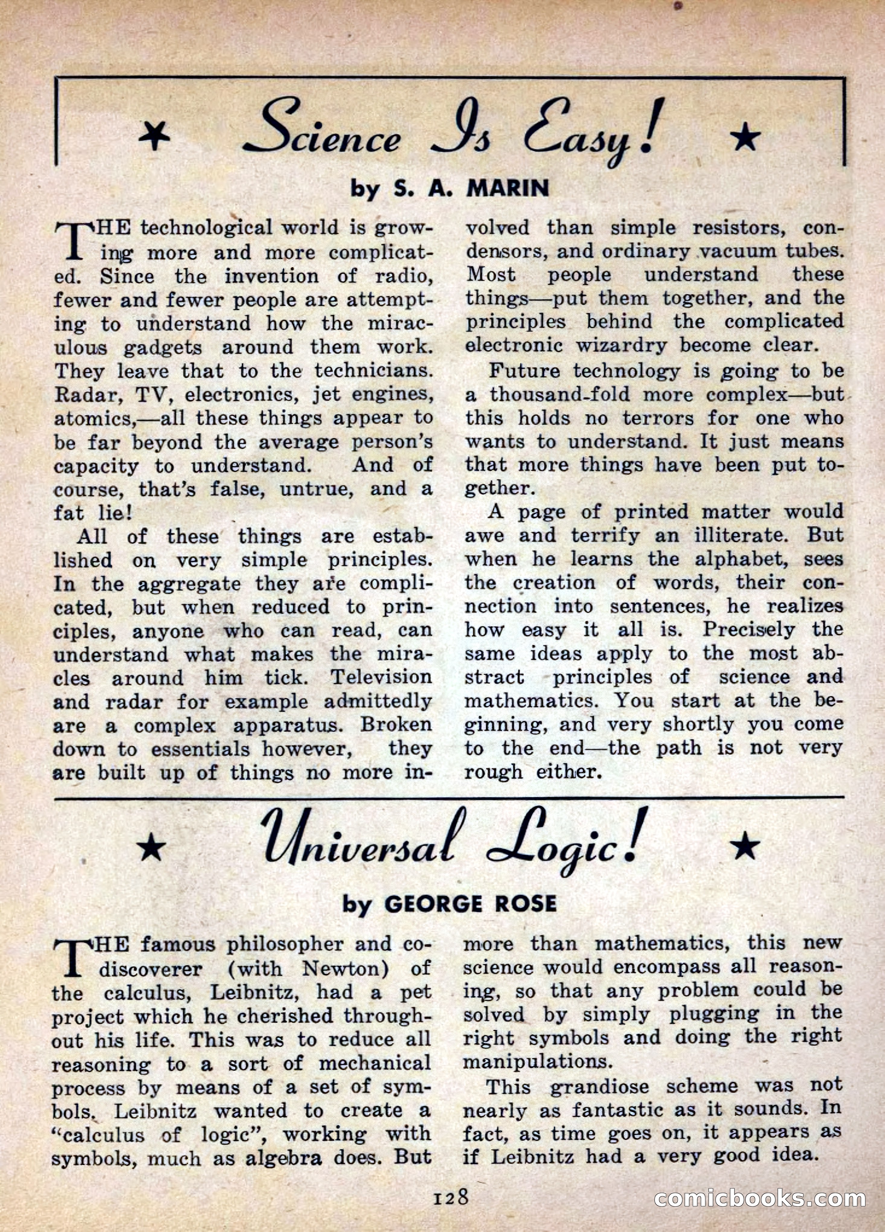 Imaginative Tales, July 1955 — page 128 of 132