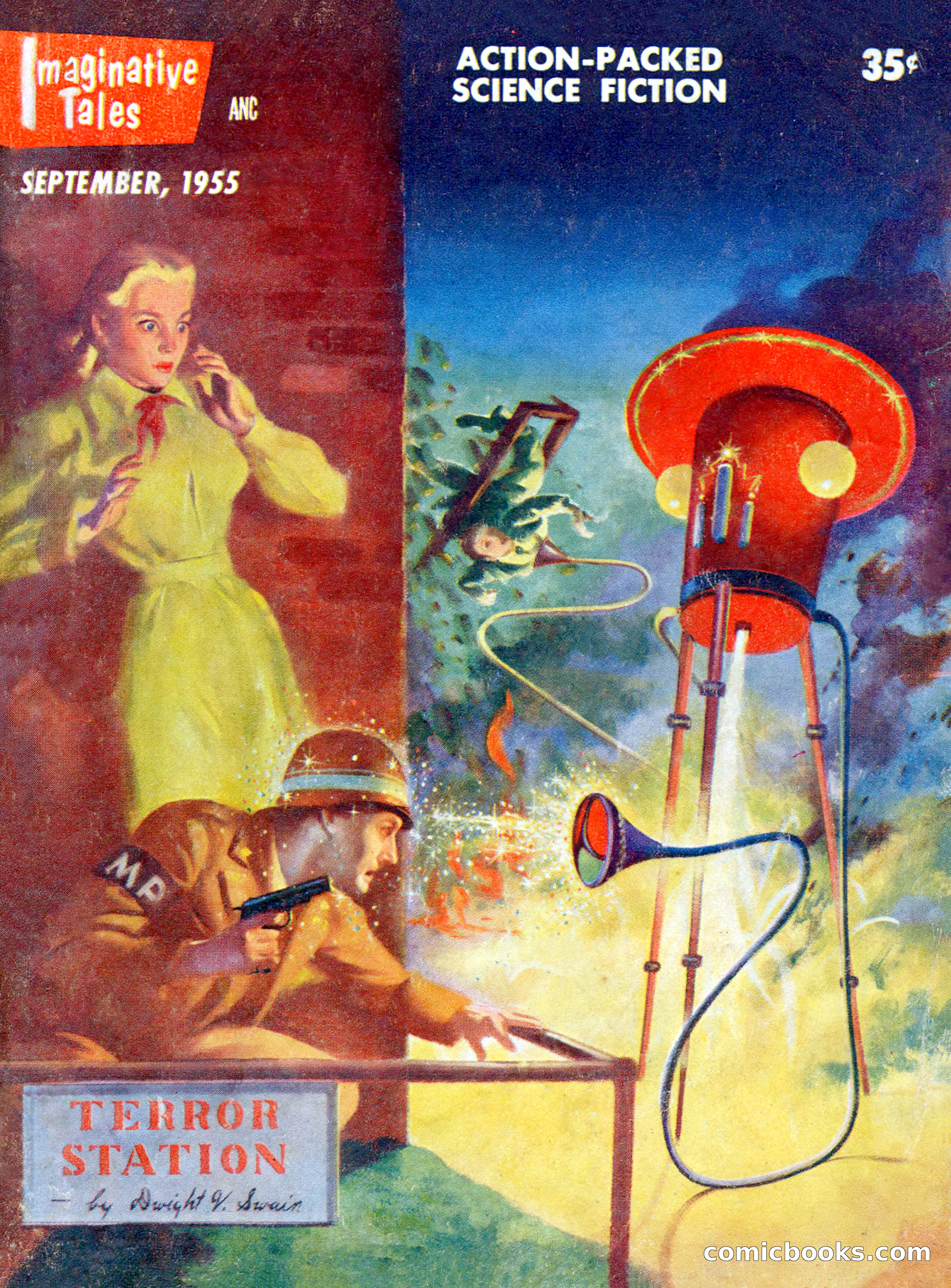 Imaginative Tales, September 1955 — page 1 of 132