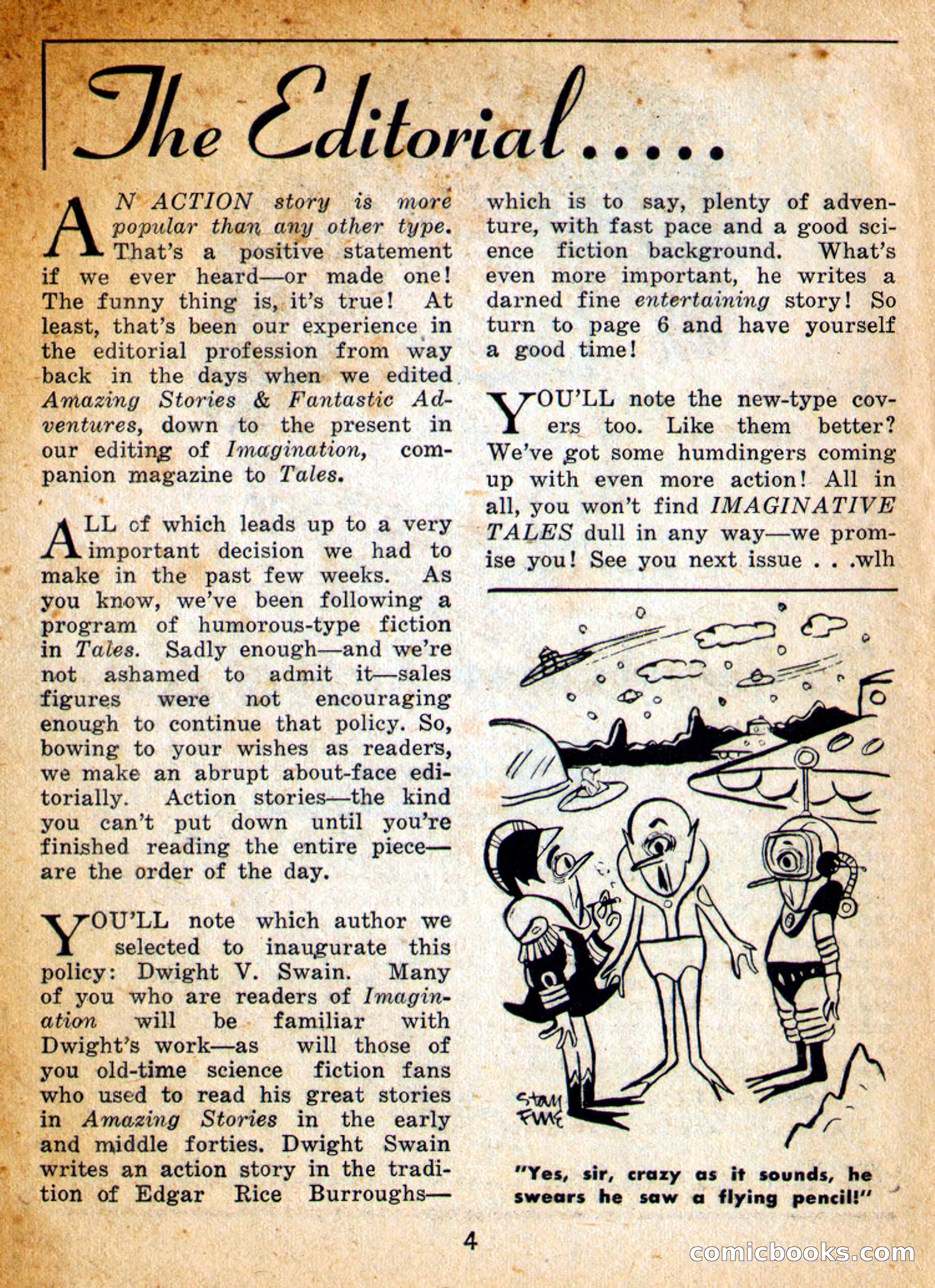 Imaginative Tales, September 1955 — page 4 of 132