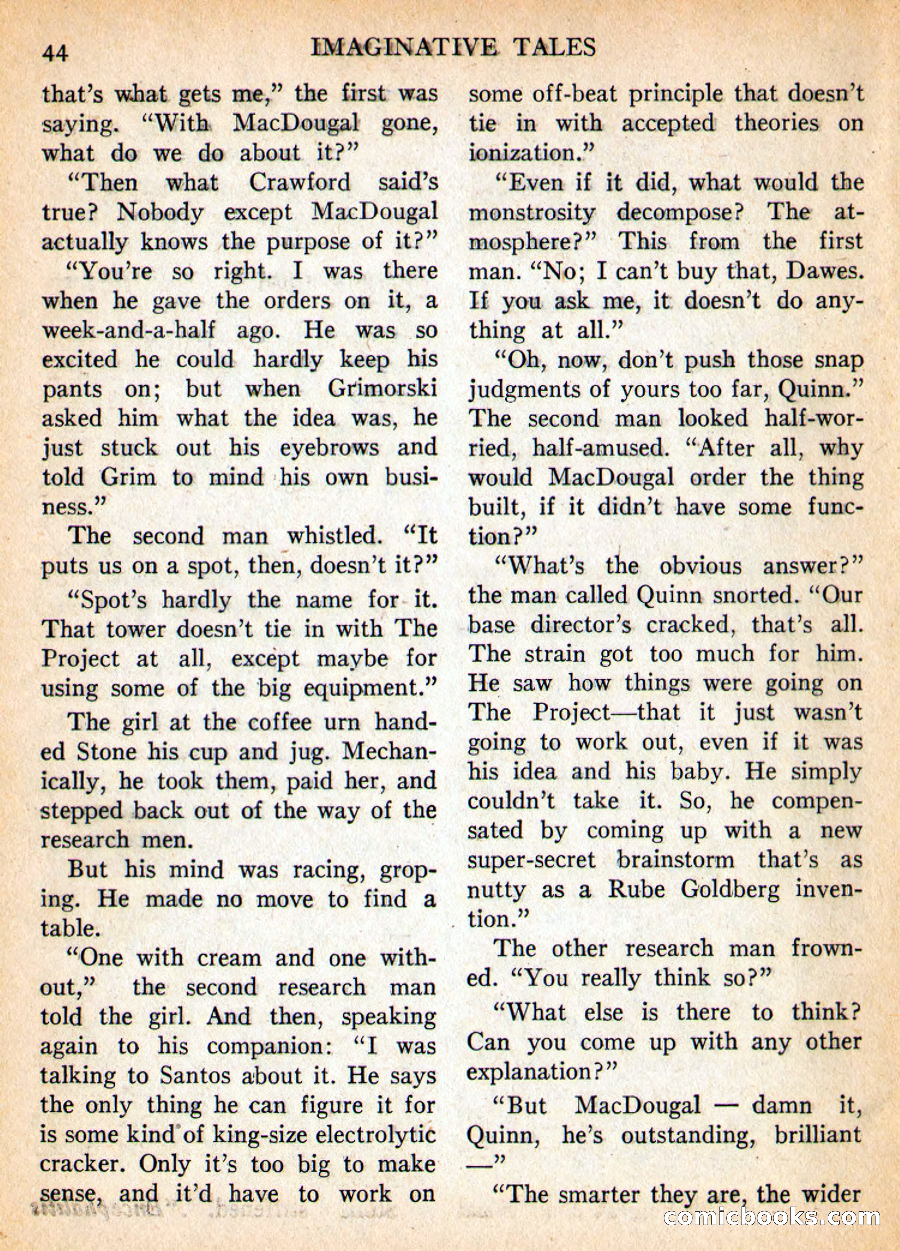 Imaginative Tales, September 1955 — page 44 of 132