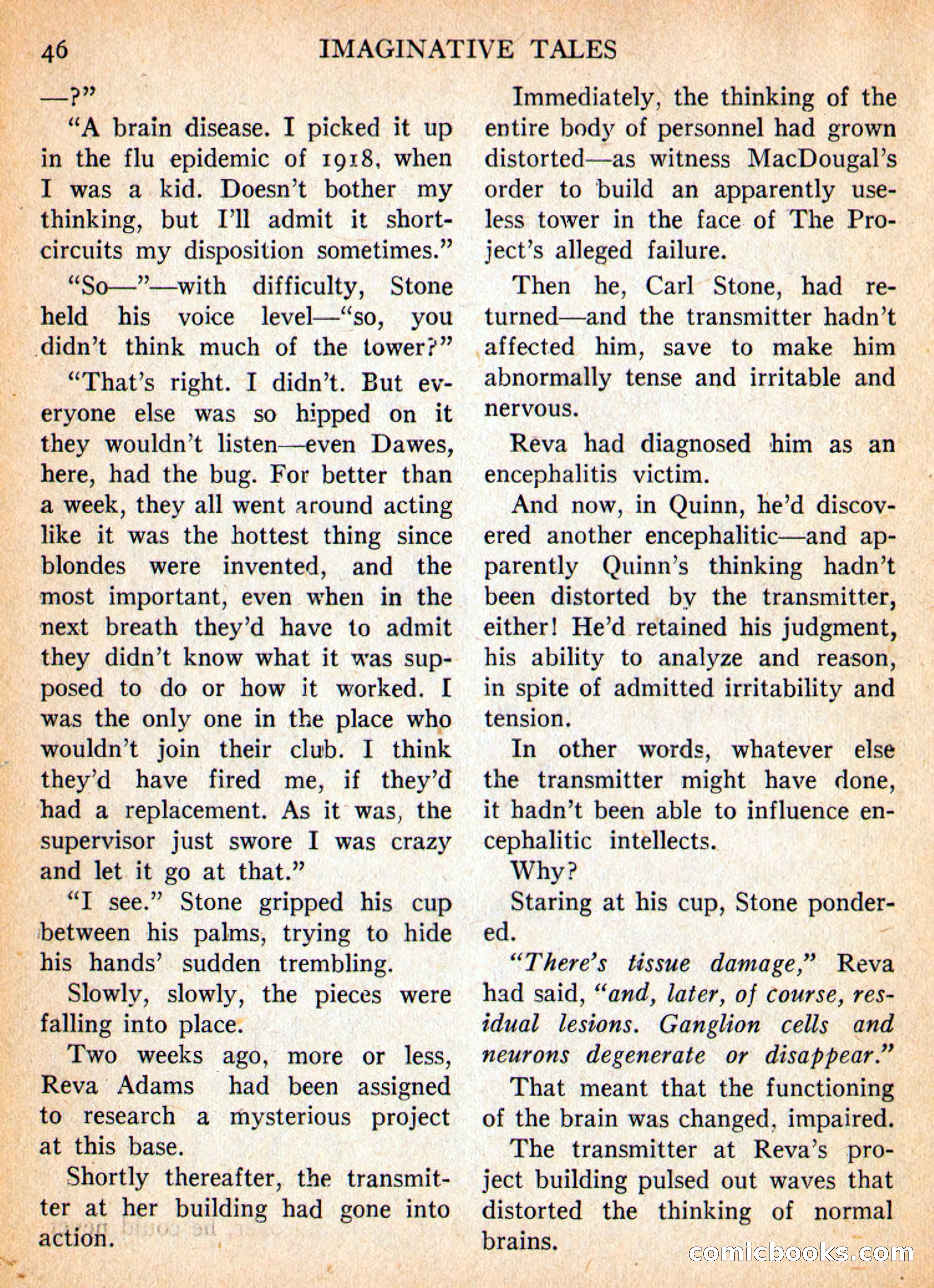 Imaginative Tales, September 1955 — page 46 of 132
