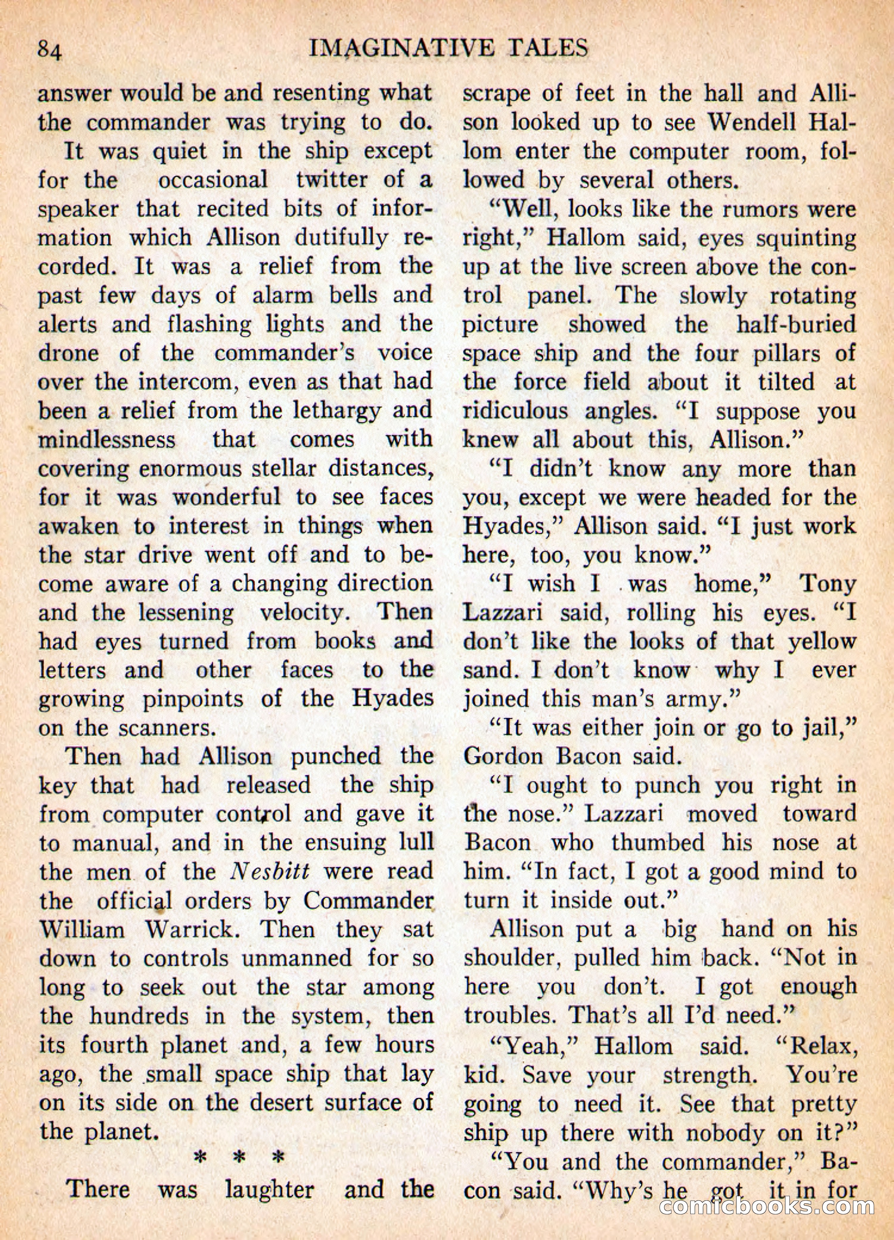 Imaginative Tales, September 1955 — page 84 of 132