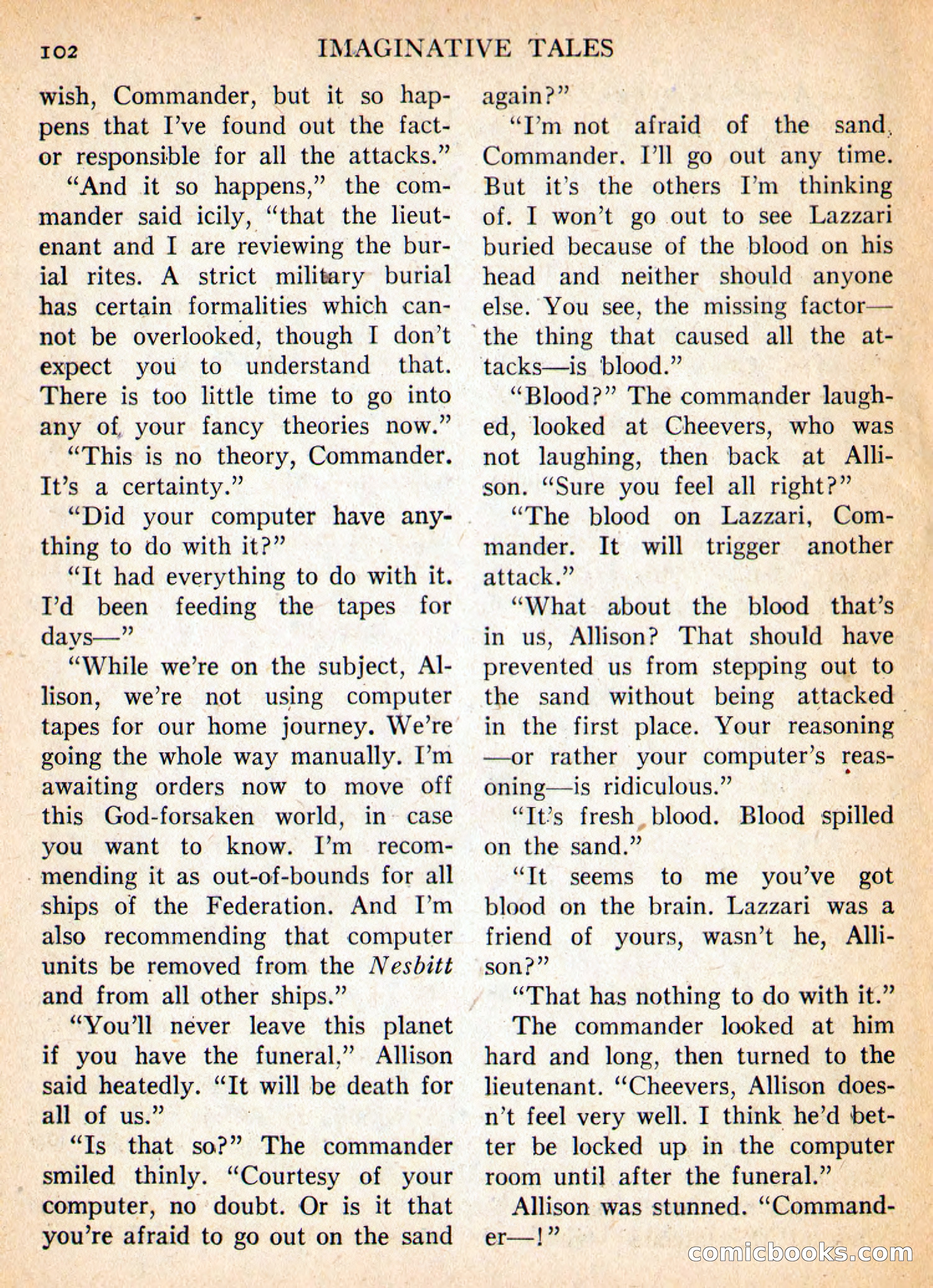 Imaginative Tales, September 1955 — page 102 of 132