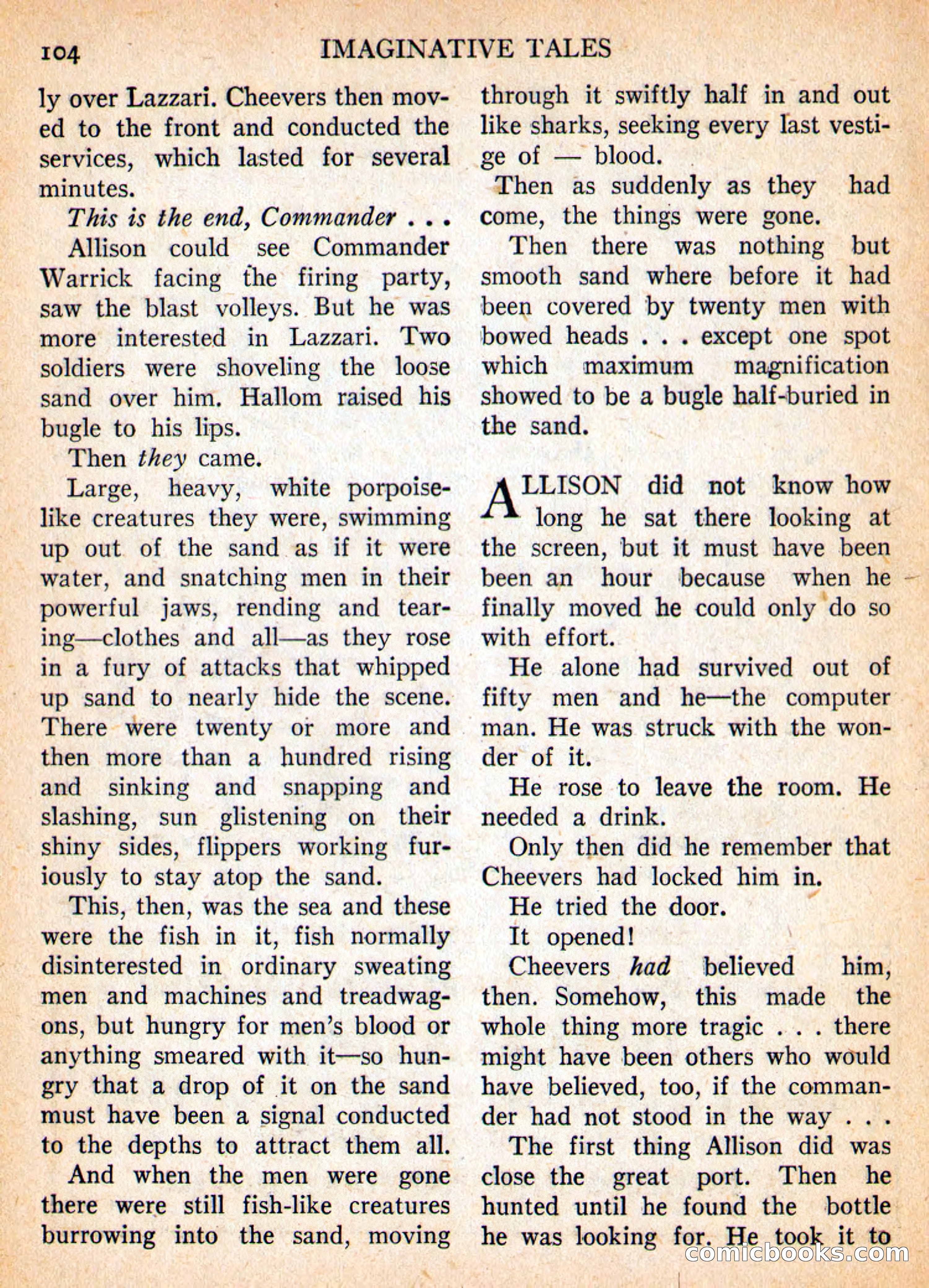 Imaginative Tales, September 1955 — page 104 of 132