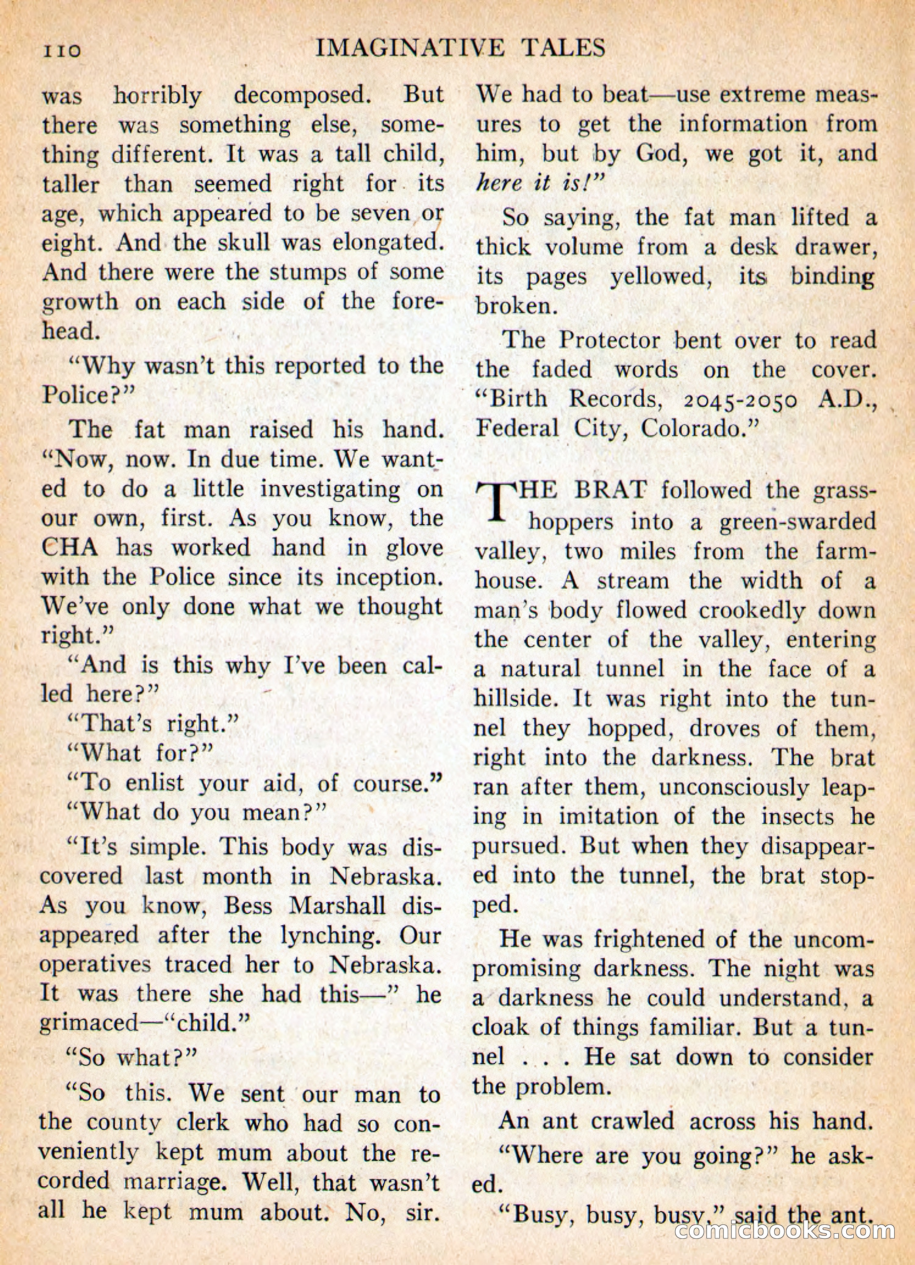 Imaginative Tales, September 1955 — page 110 of 132
