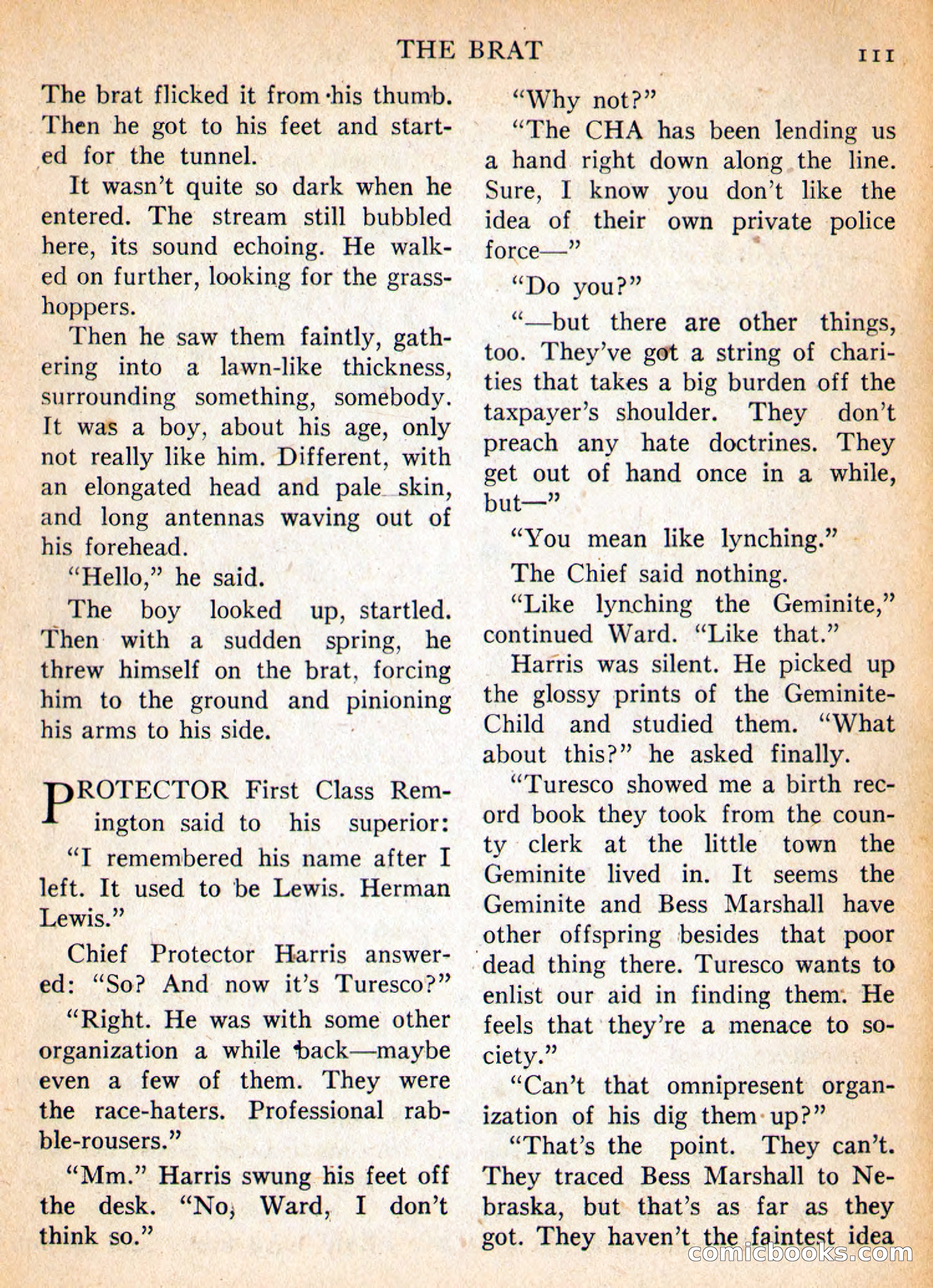 Imaginative Tales, September 1955 — page 111 of 132