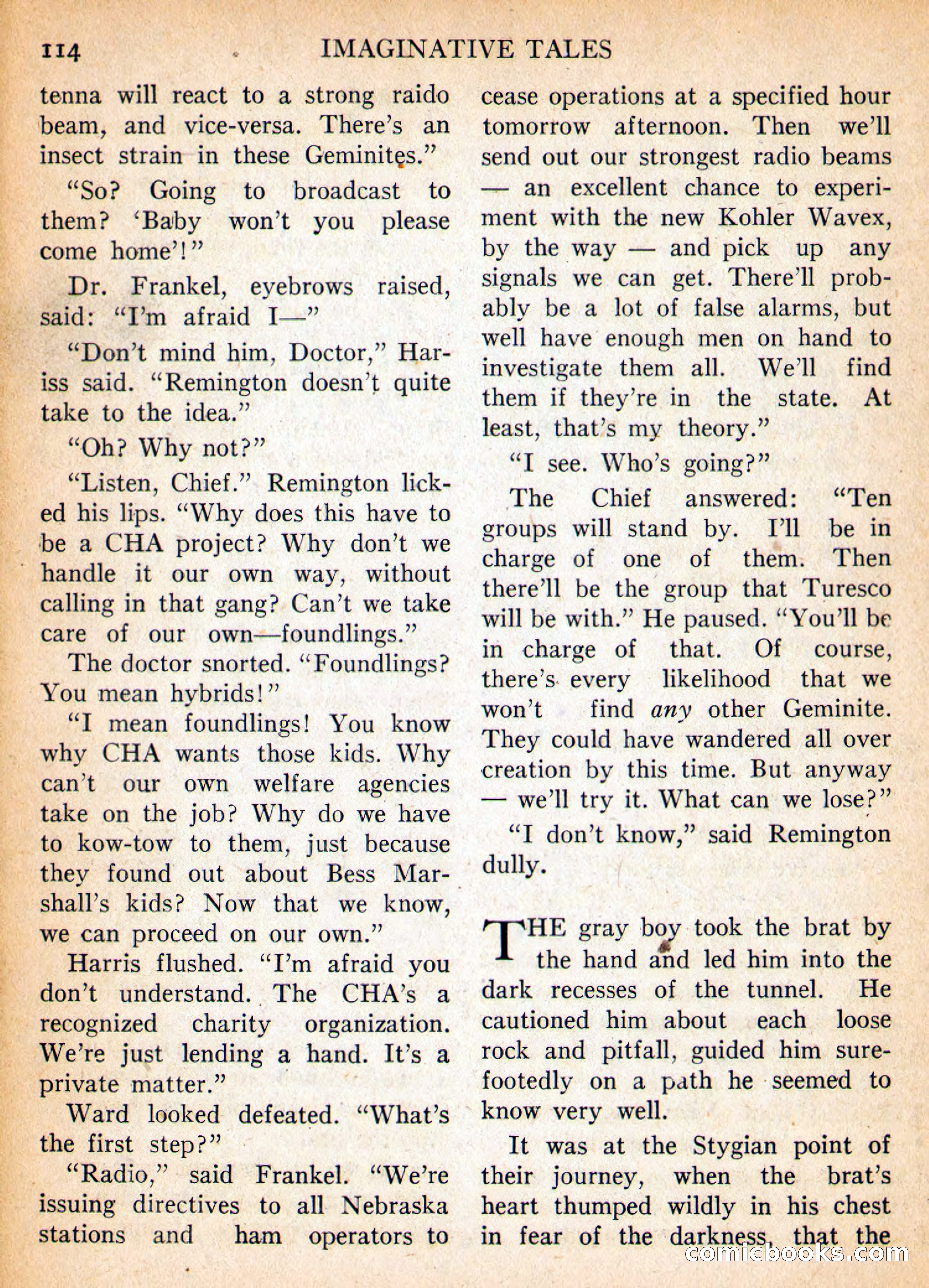 Imaginative Tales, September 1955 — page 114 of 132