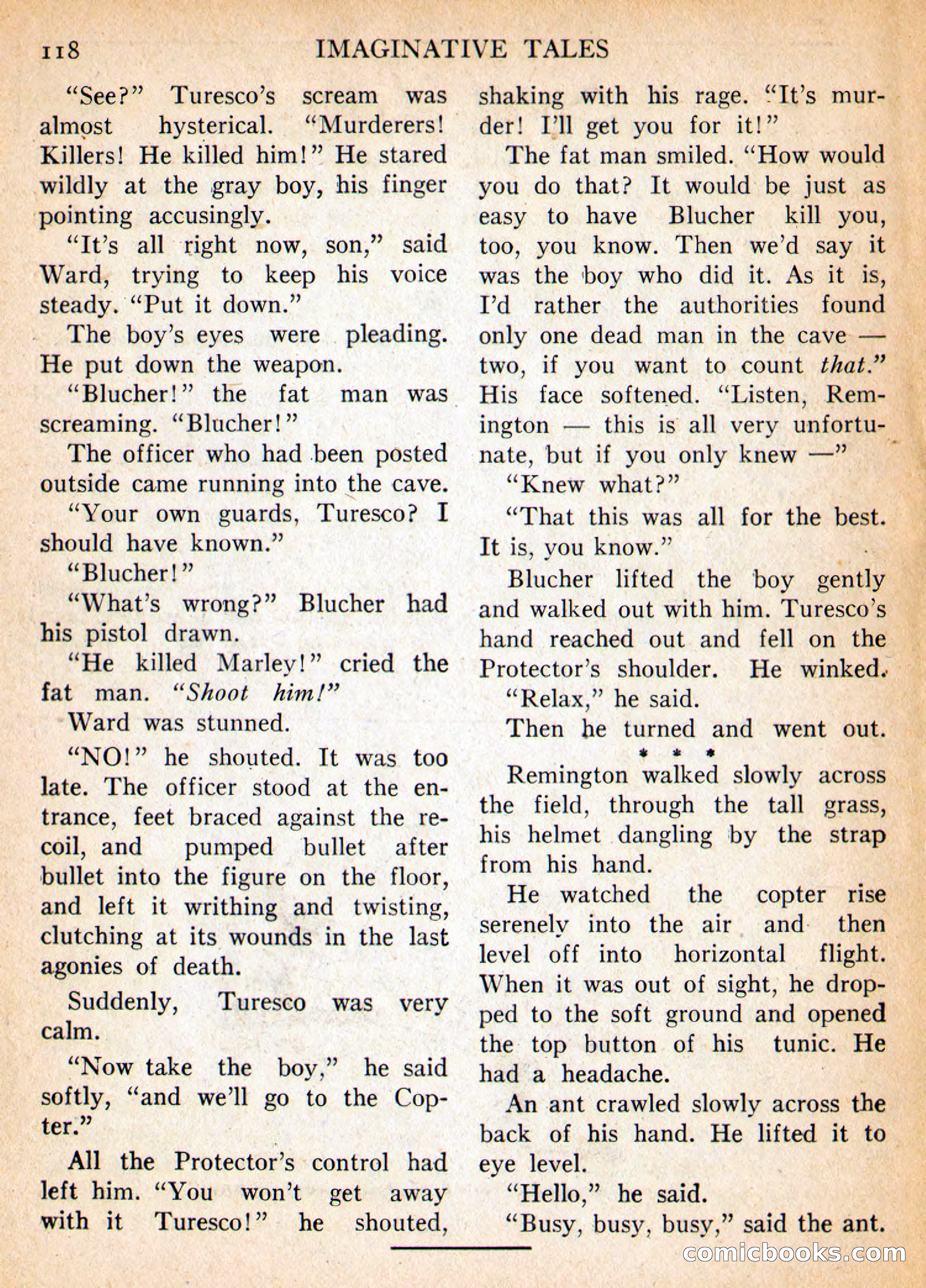 Imaginative Tales, September 1955 — page 118 of 132