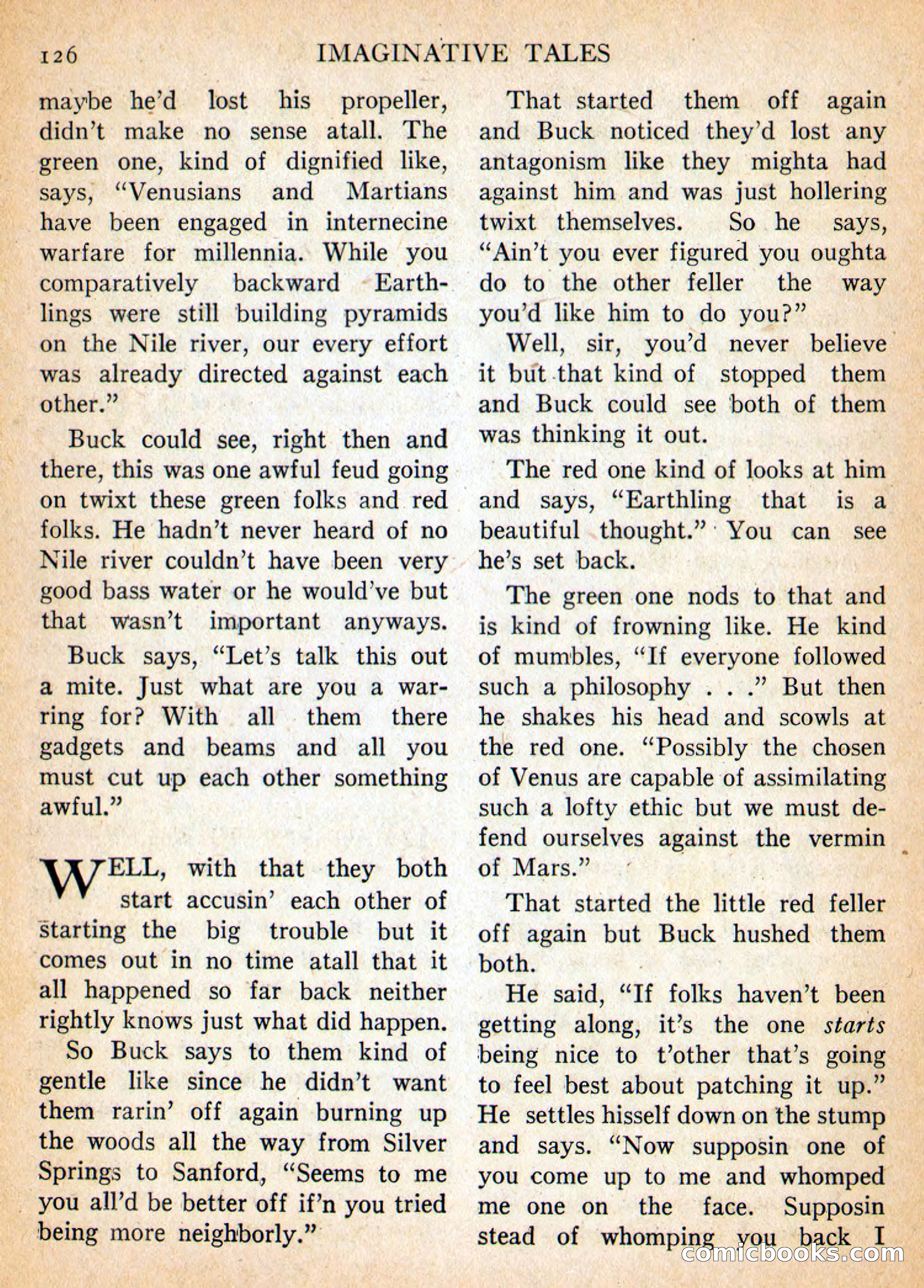 Imaginative Tales, September 1955 — page 126 of 132