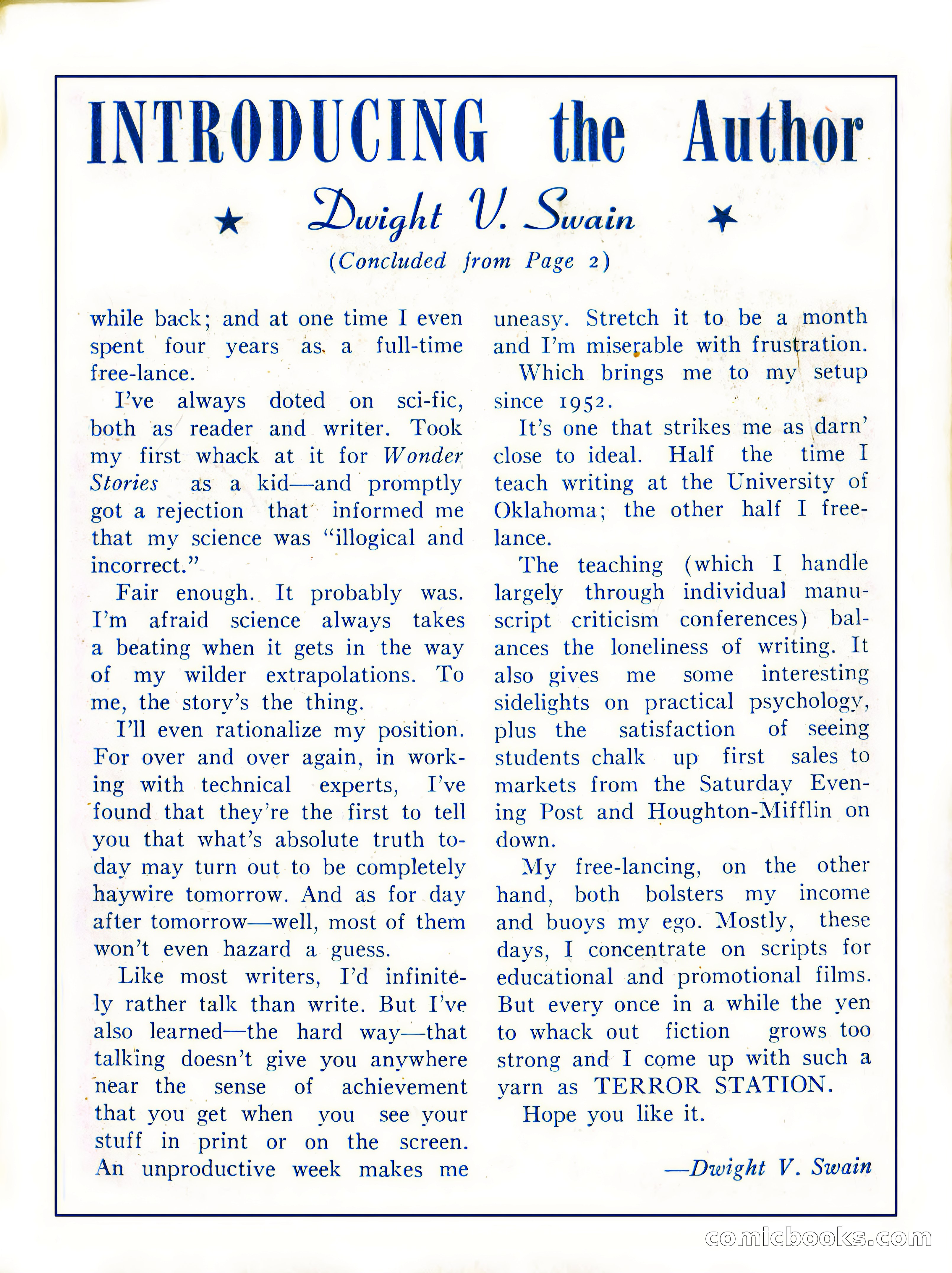 Imaginative Tales, September 1955 — page 131 of 132