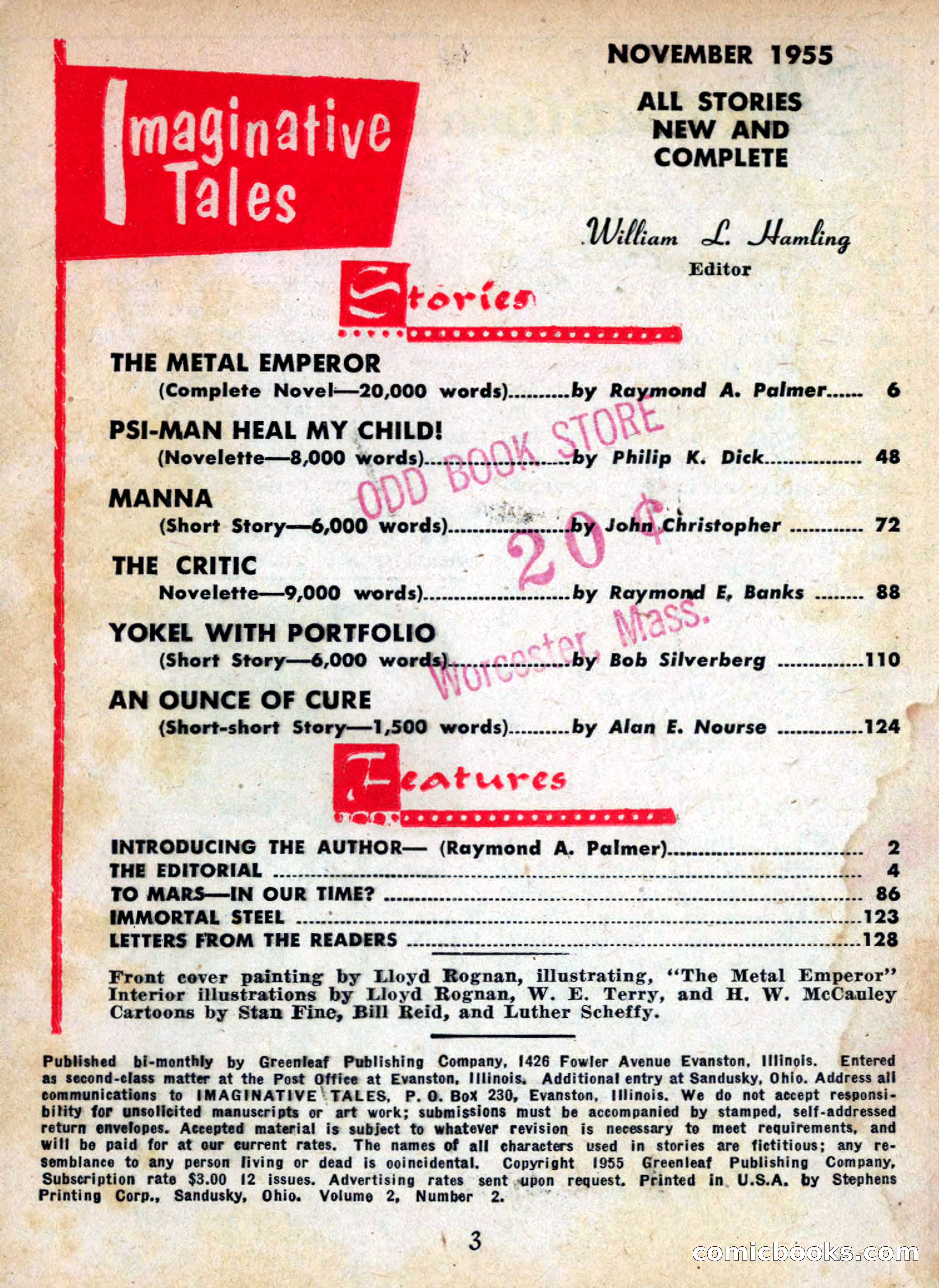 Imaginative Tales, November 1955 — page 3 of 132