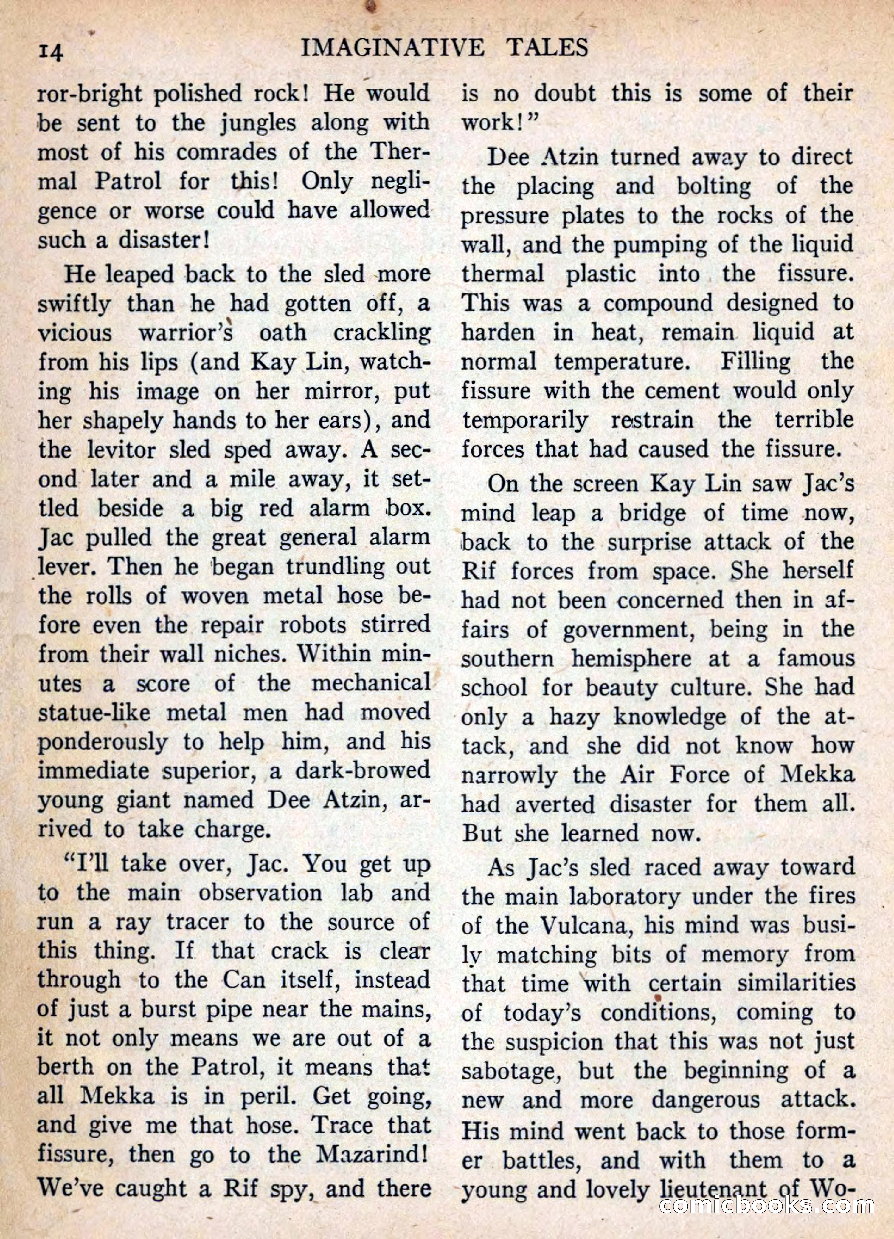 Imaginative Tales, November 1955 — page 14 of 132