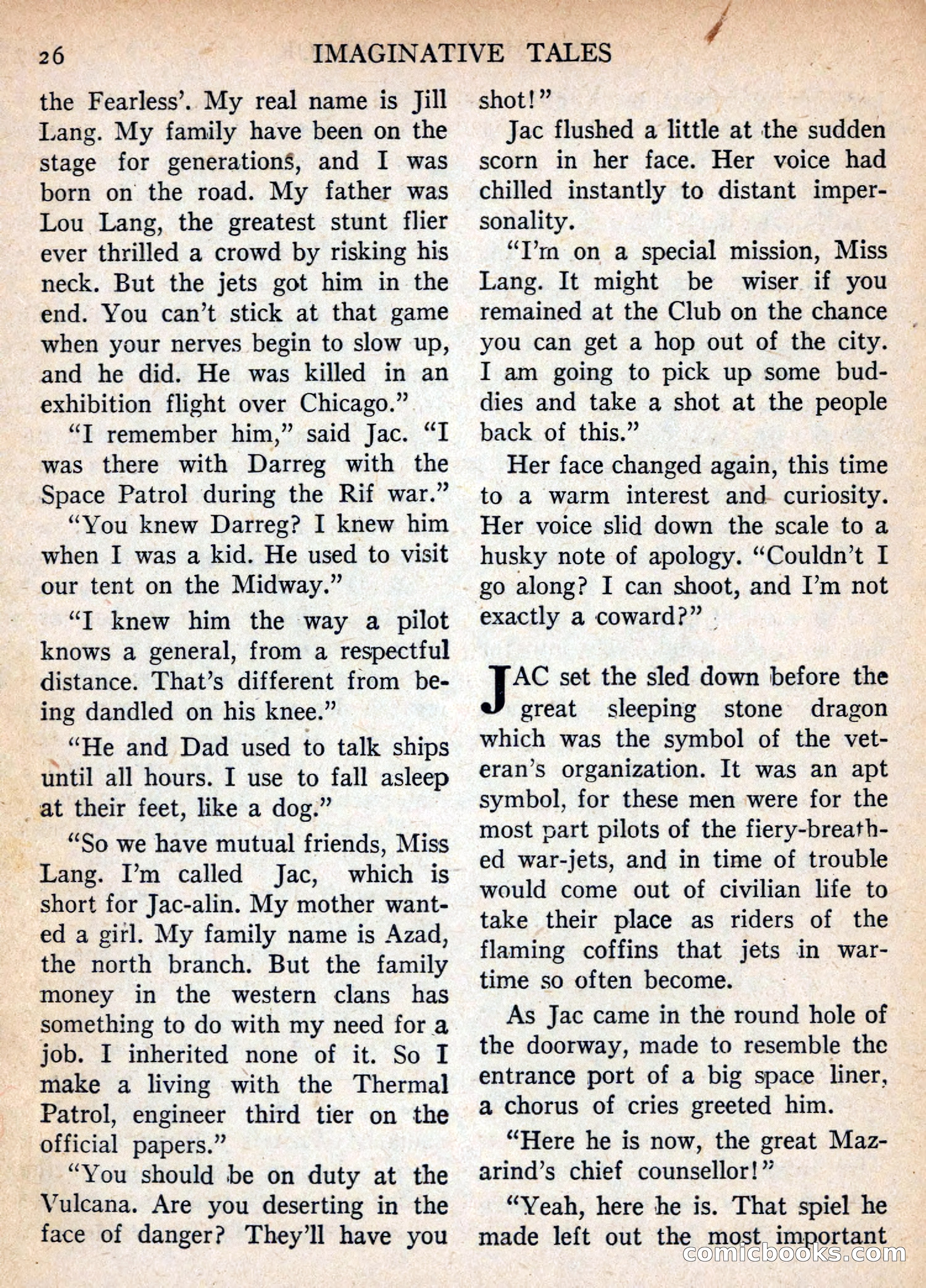 Imaginative Tales, November 1955 — page 26 of 132