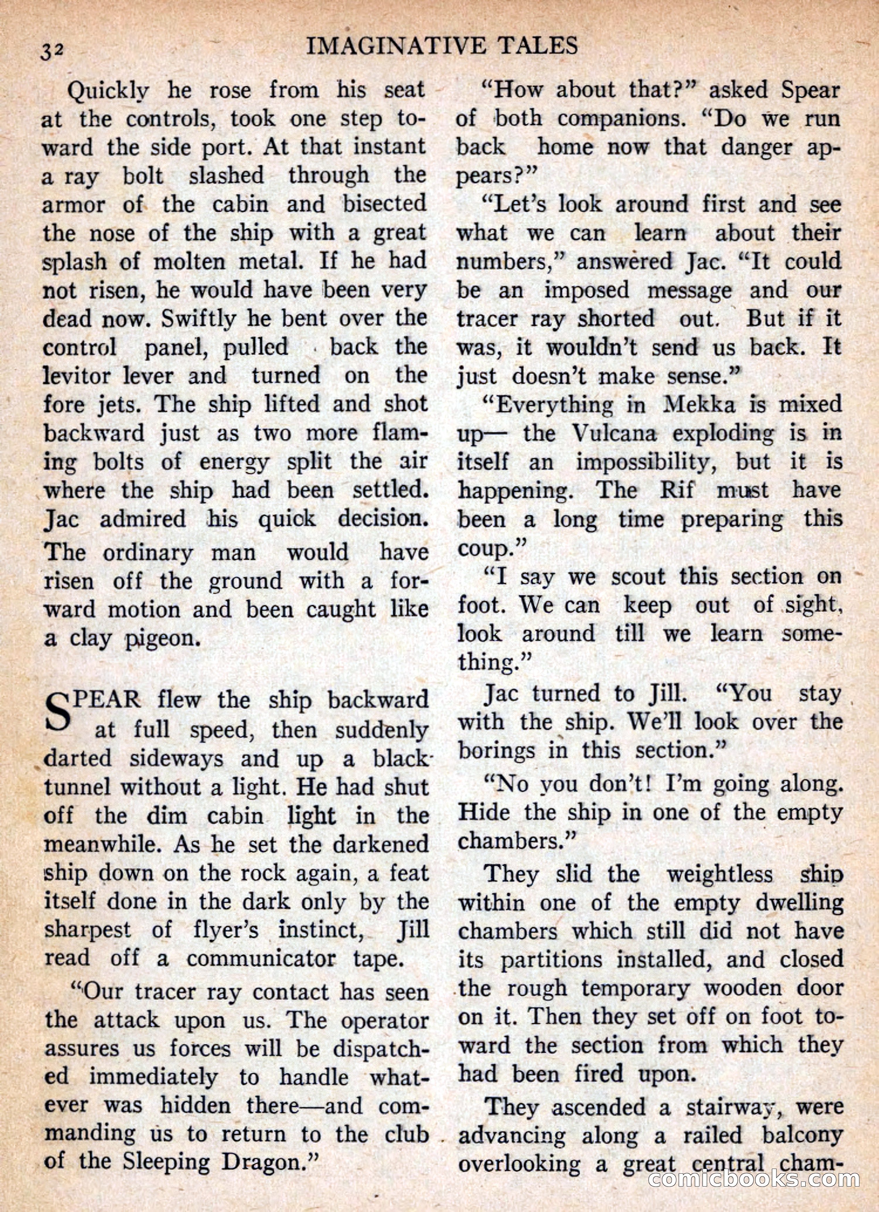 Imaginative Tales, November 1955 — page 32 of 132