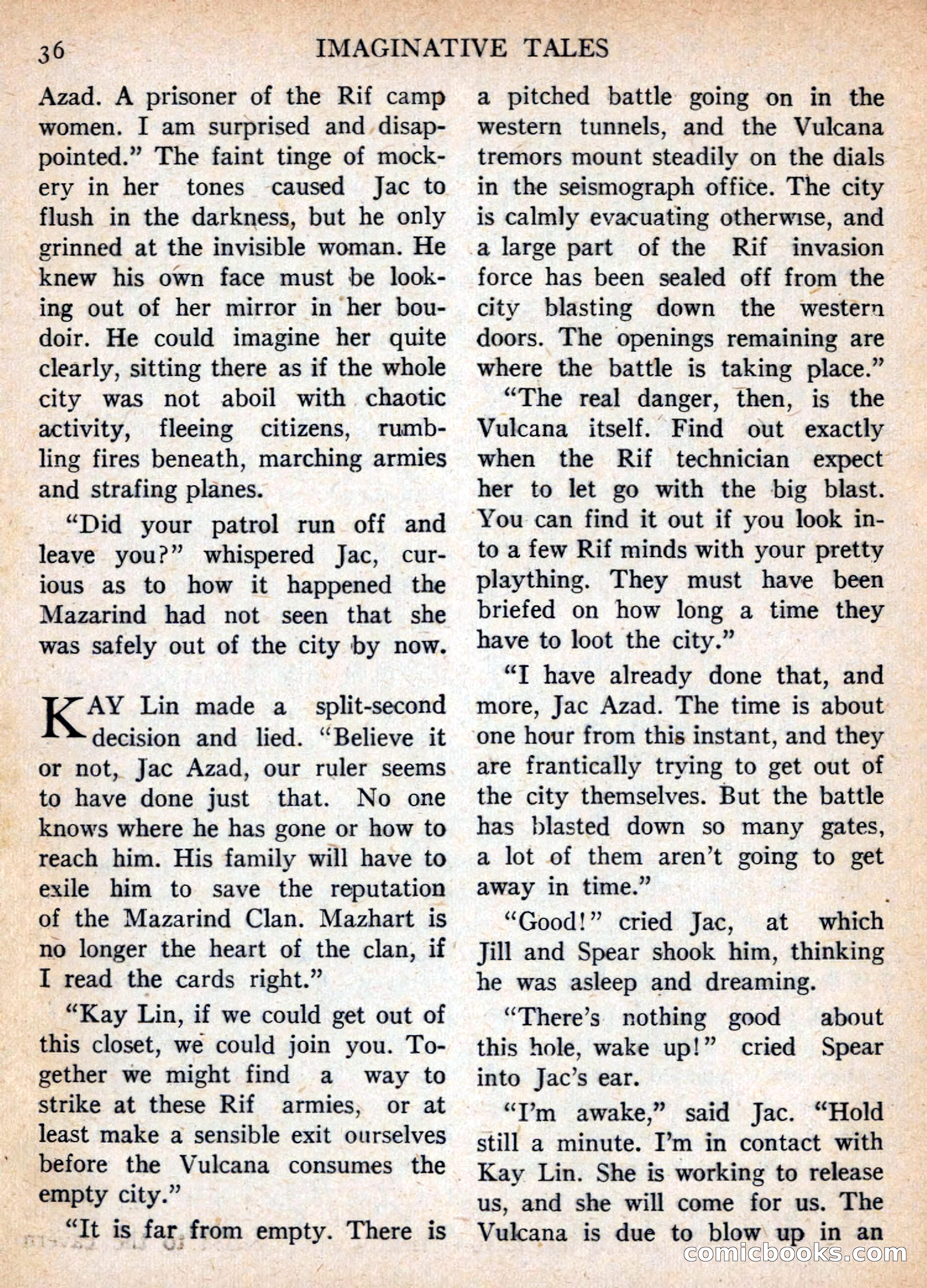 Imaginative Tales, November 1955 — page 36 of 132