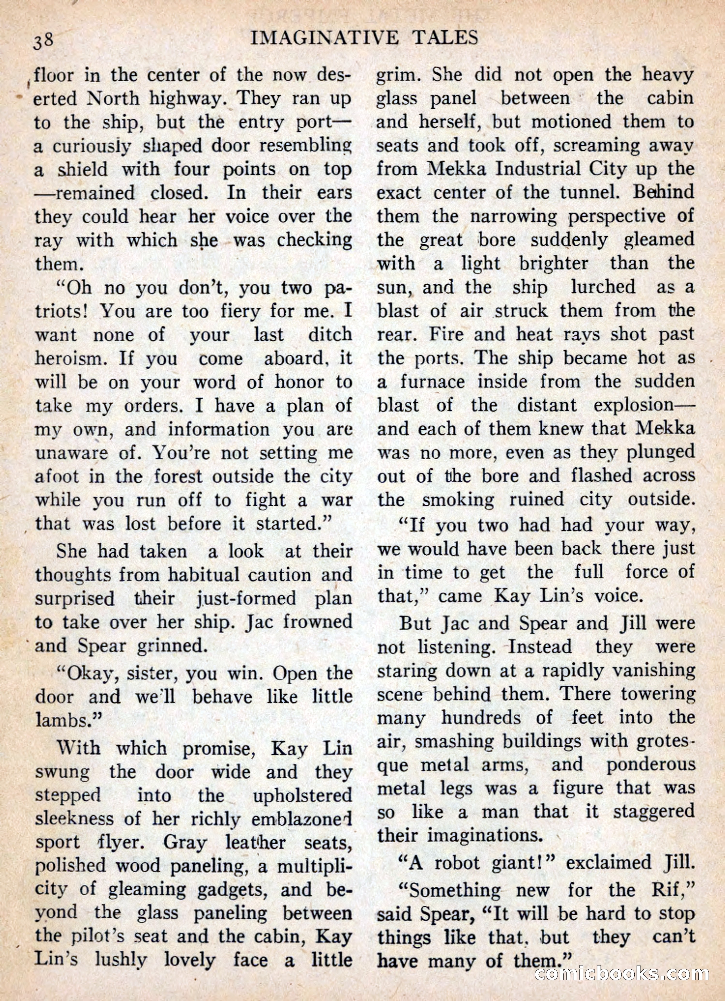 Imaginative Tales, November 1955 — page 38 of 132