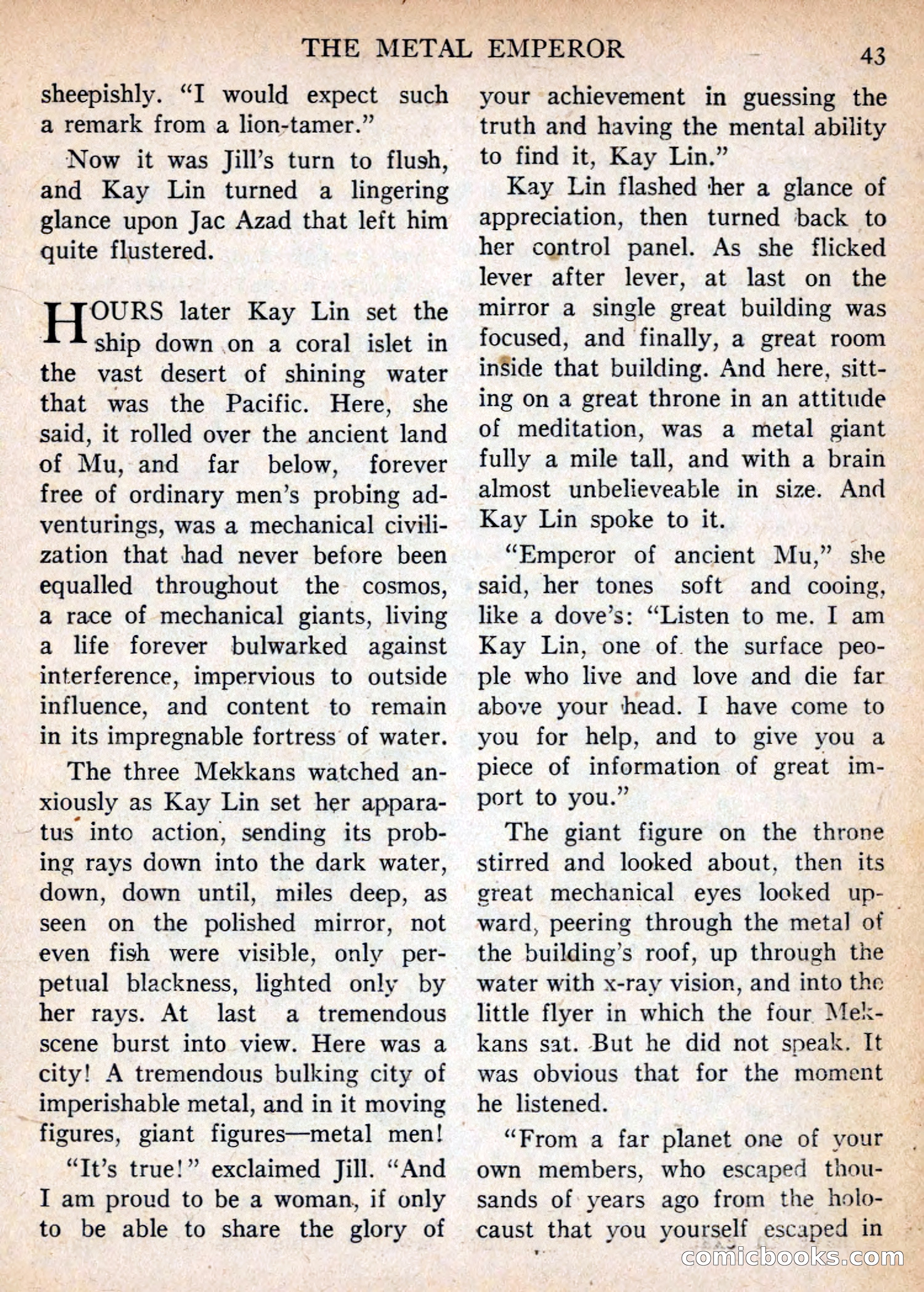 Imaginative Tales, November 1955 — page 43 of 132