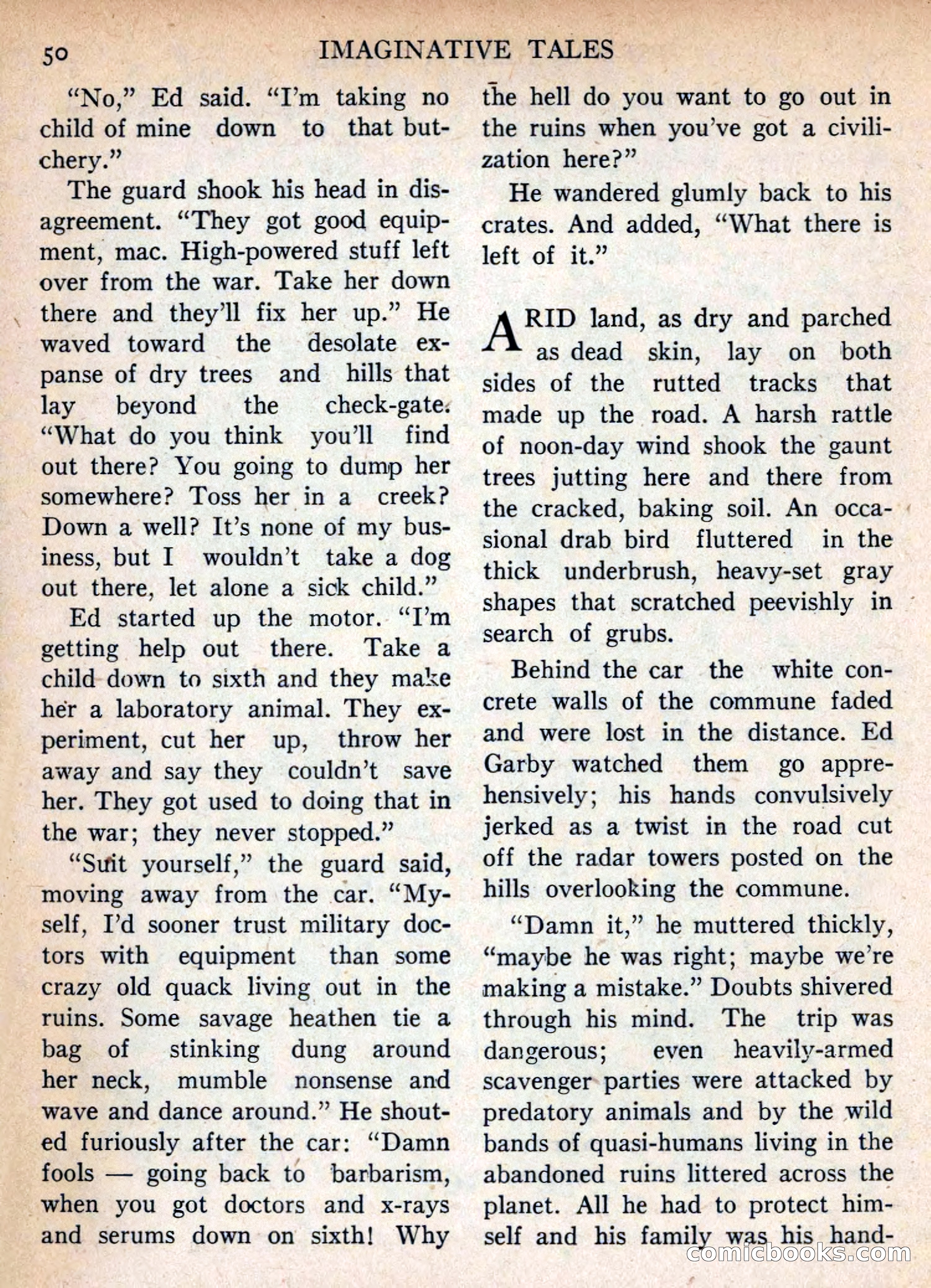 Imaginative Tales, November 1955 — page 50 of 132