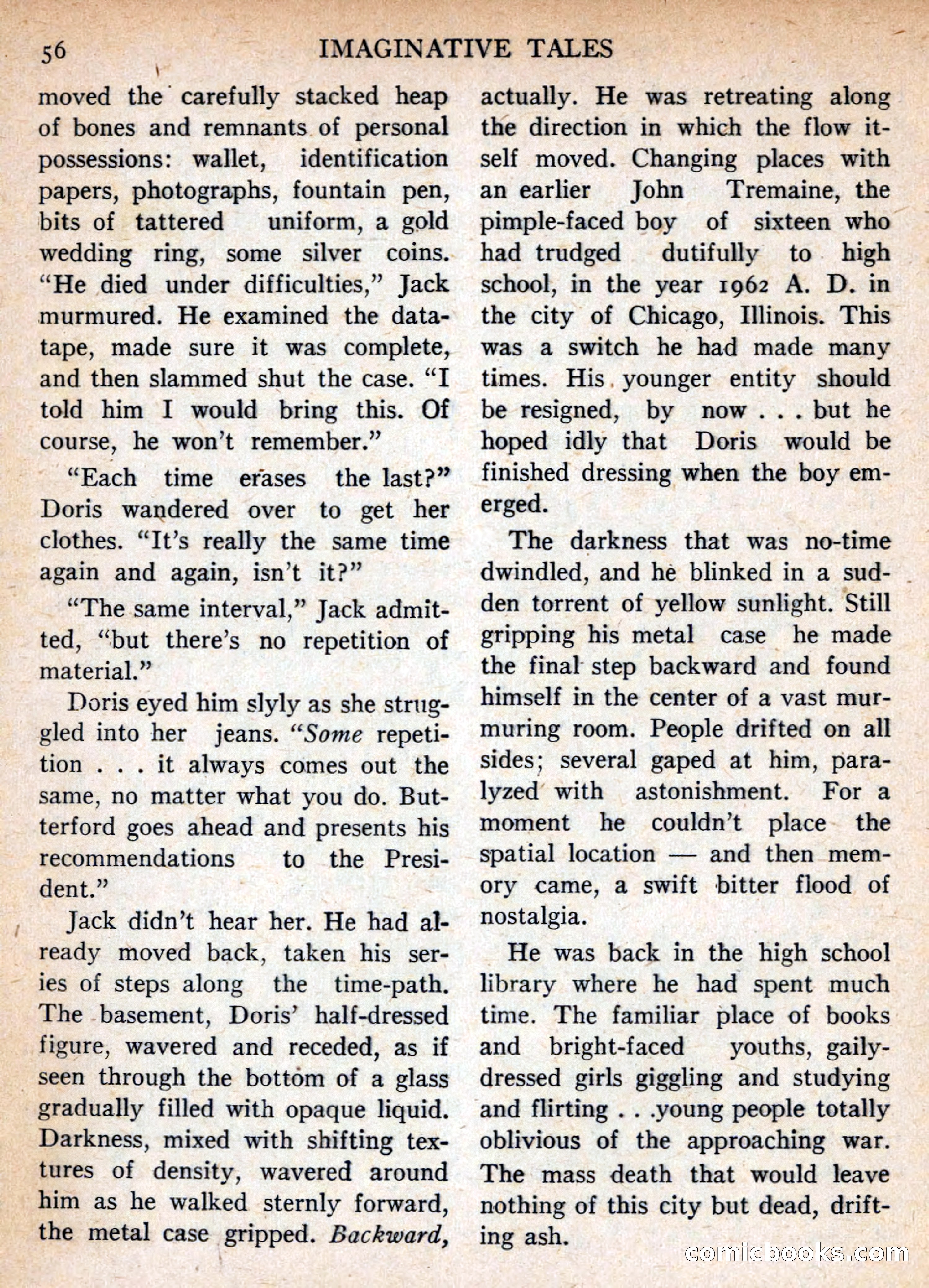 Imaginative Tales, November 1955 — page 56 of 132