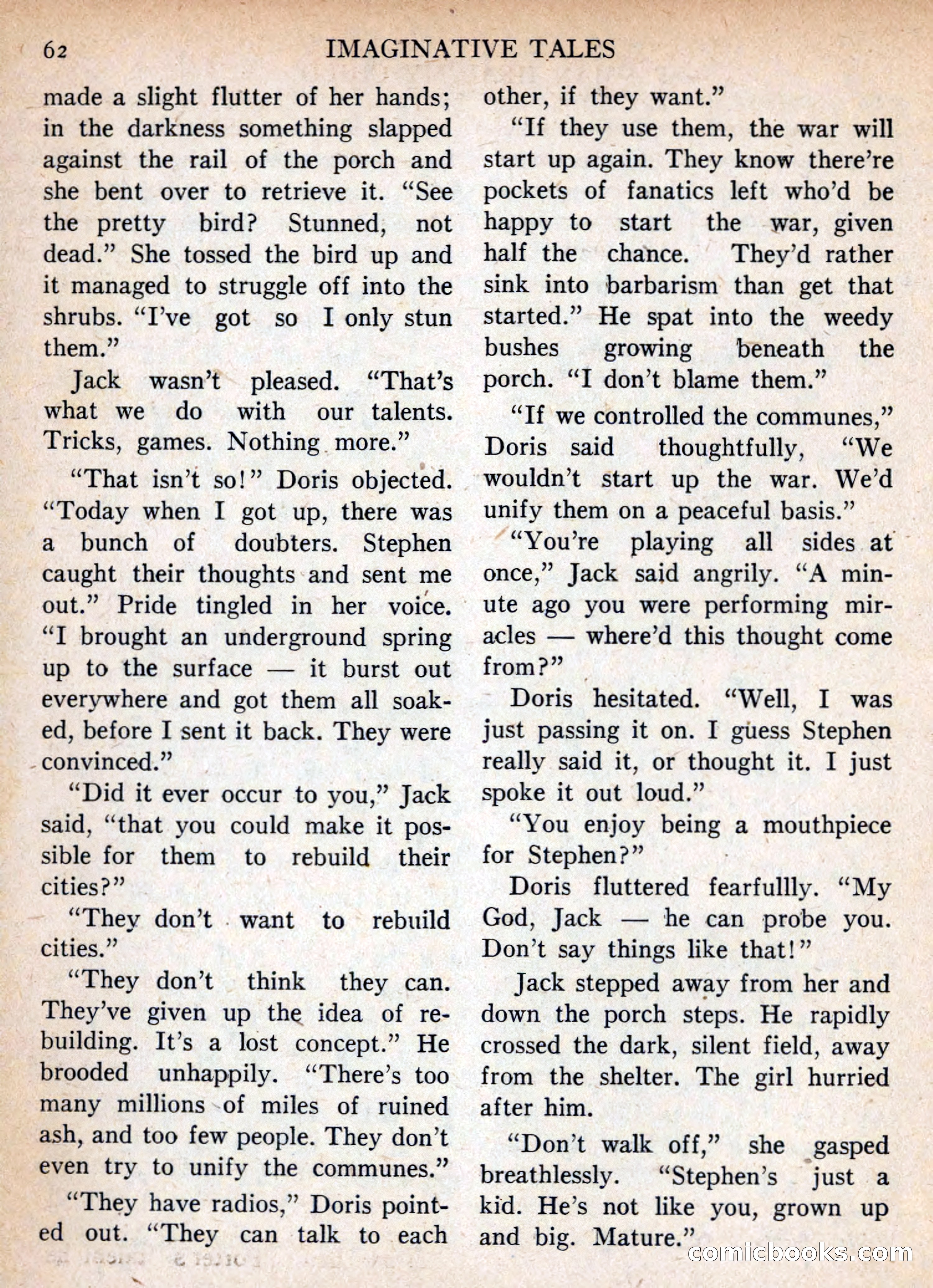 Imaginative Tales, November 1955 — page 62 of 132