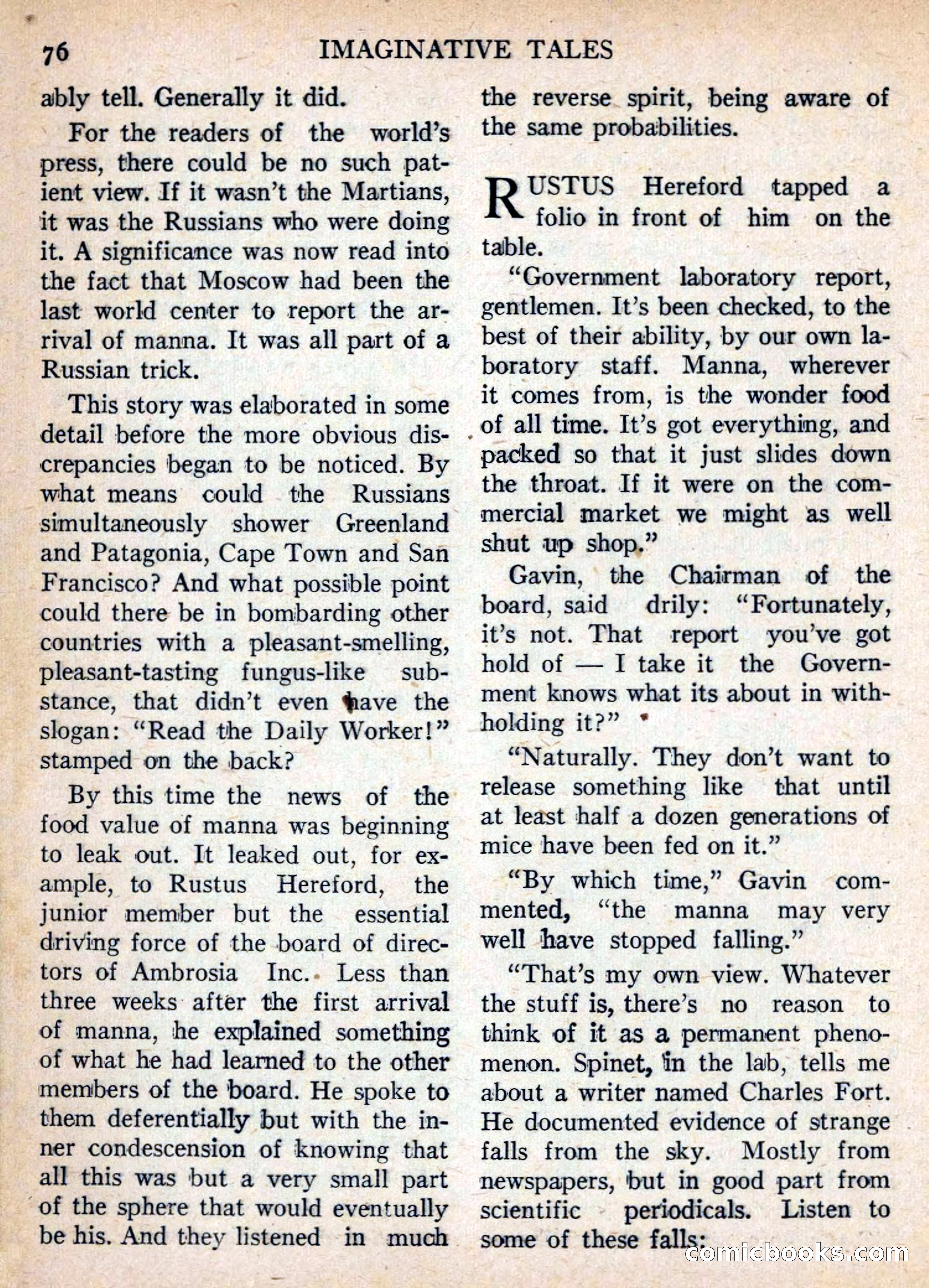 Imaginative Tales, November 1955 — page 76 of 132