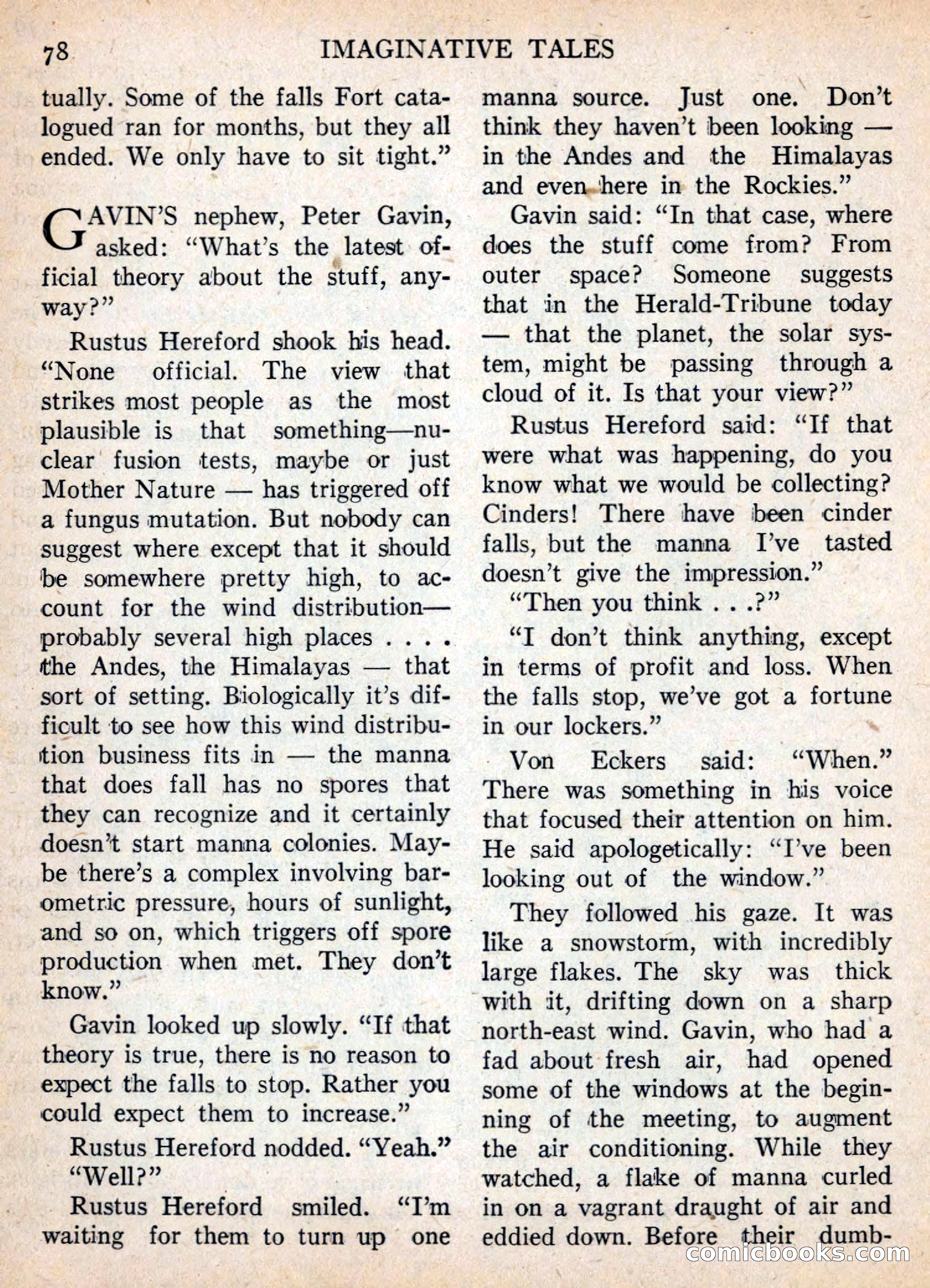 Imaginative Tales, November 1955 — page 78 of 132