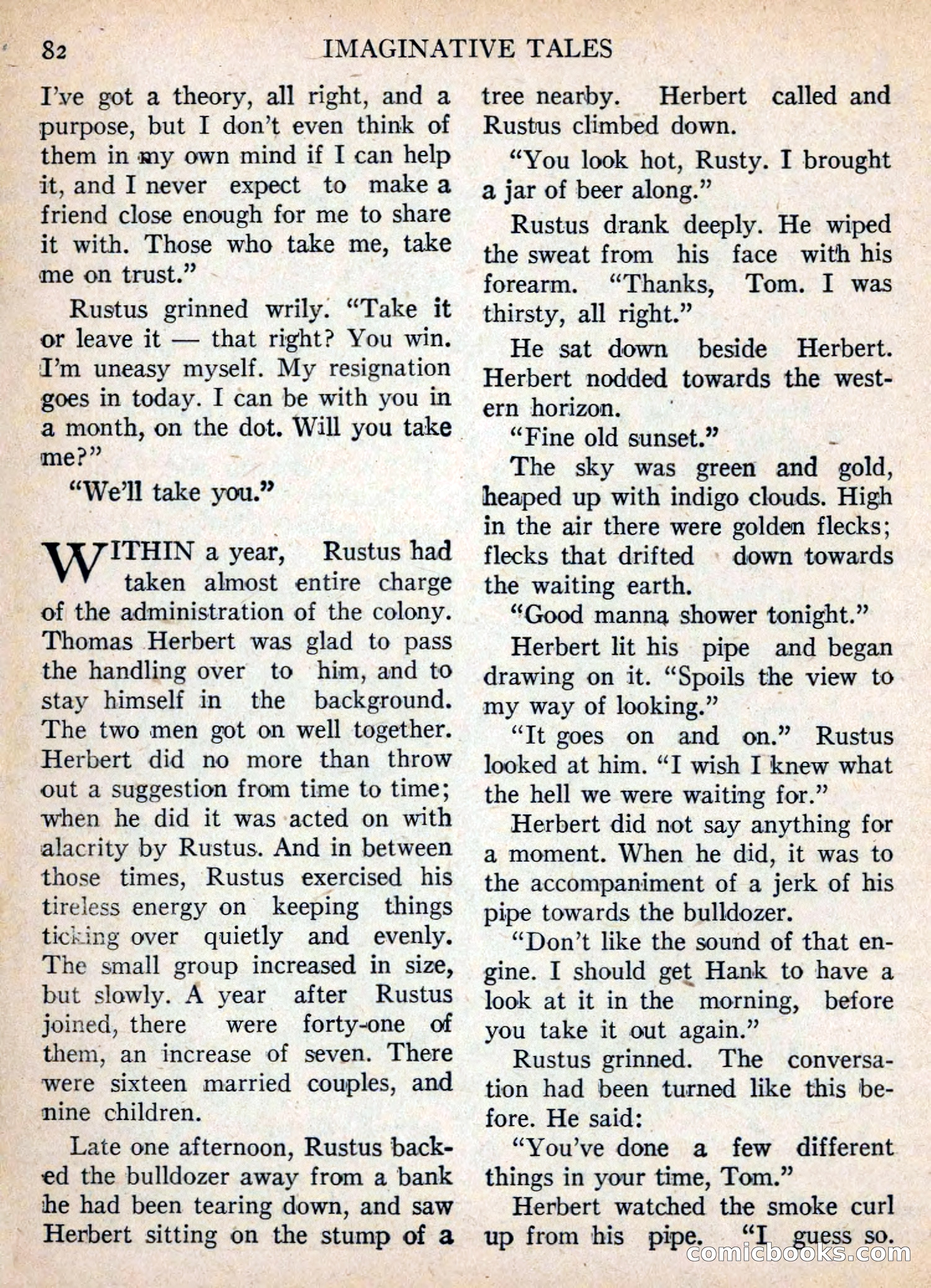 Imaginative Tales, November 1955 — page 82 of 132