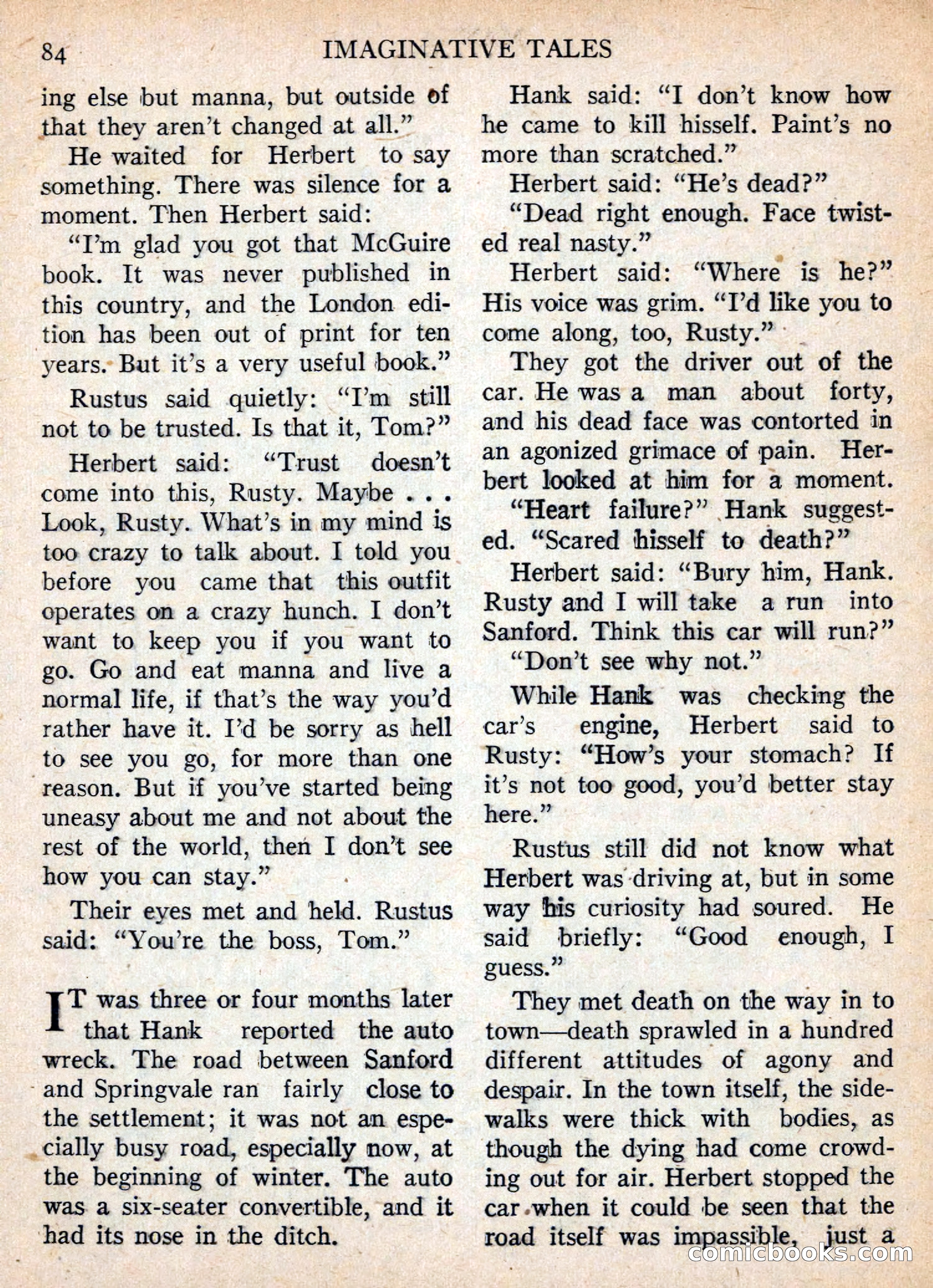 Imaginative Tales, November 1955 — page 84 of 132