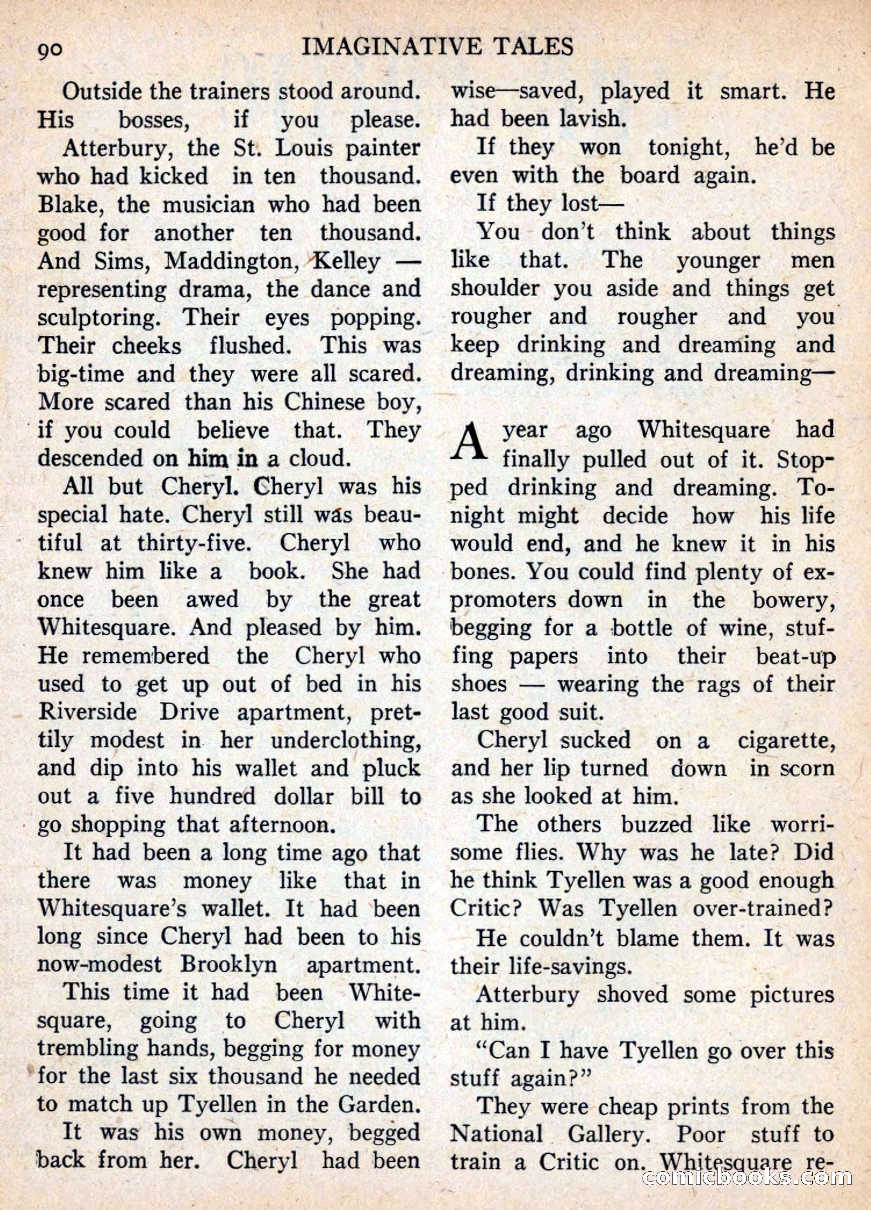 Imaginative Tales, November 1955 — page 90 of 132