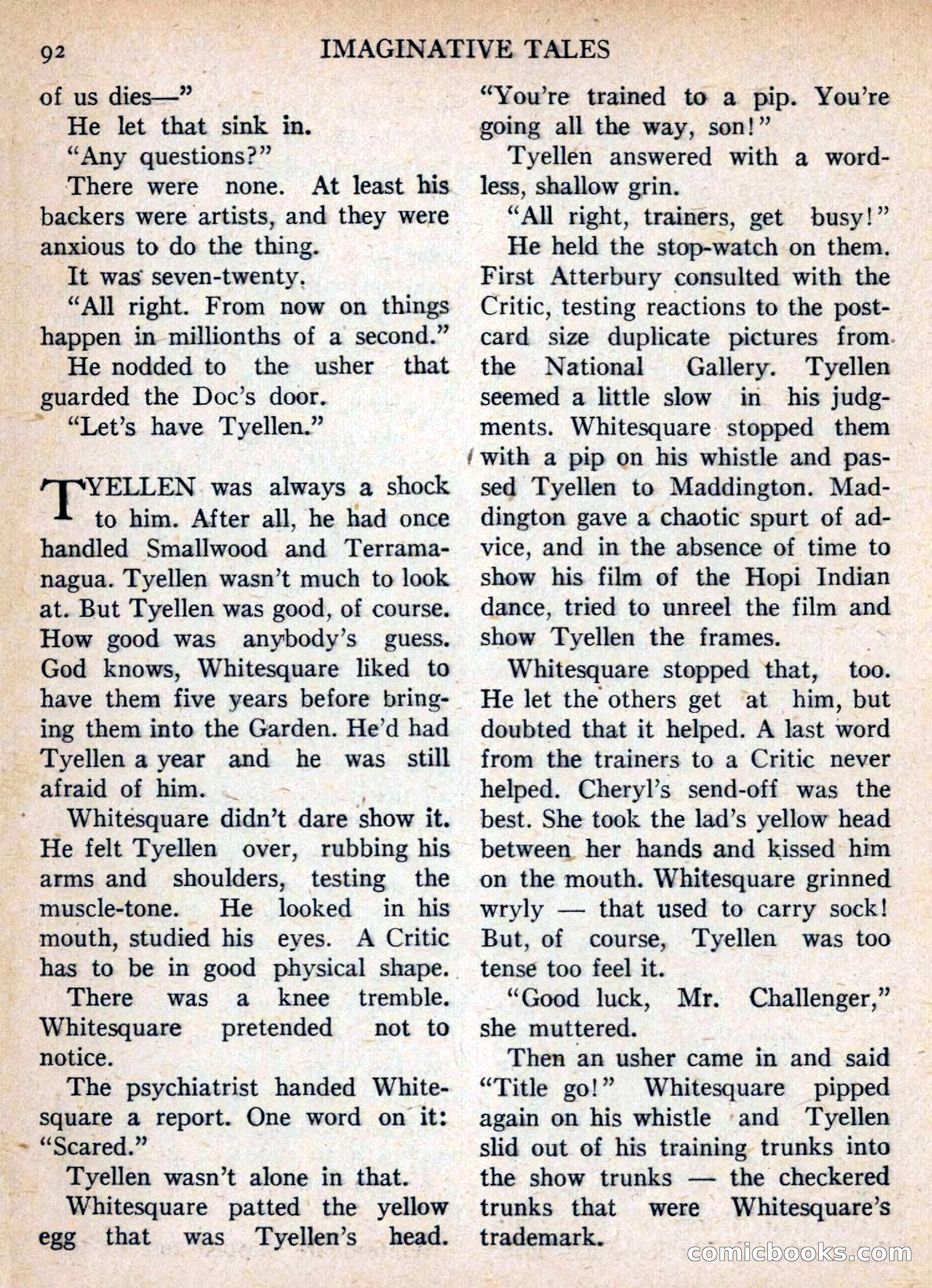Imaginative Tales, November 1955 — page 92 of 132