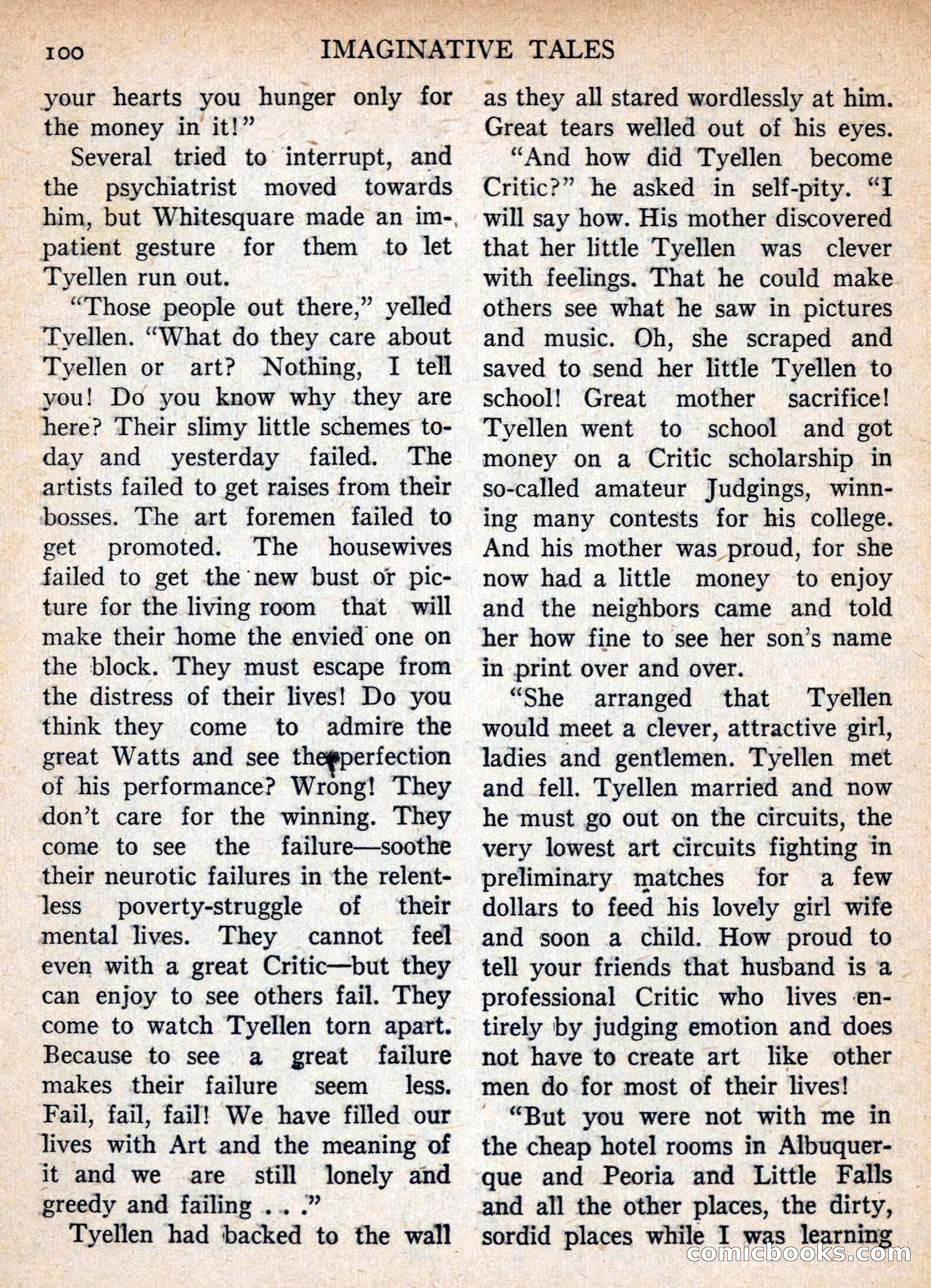 Imaginative Tales, November 1955 — page 100 of 132