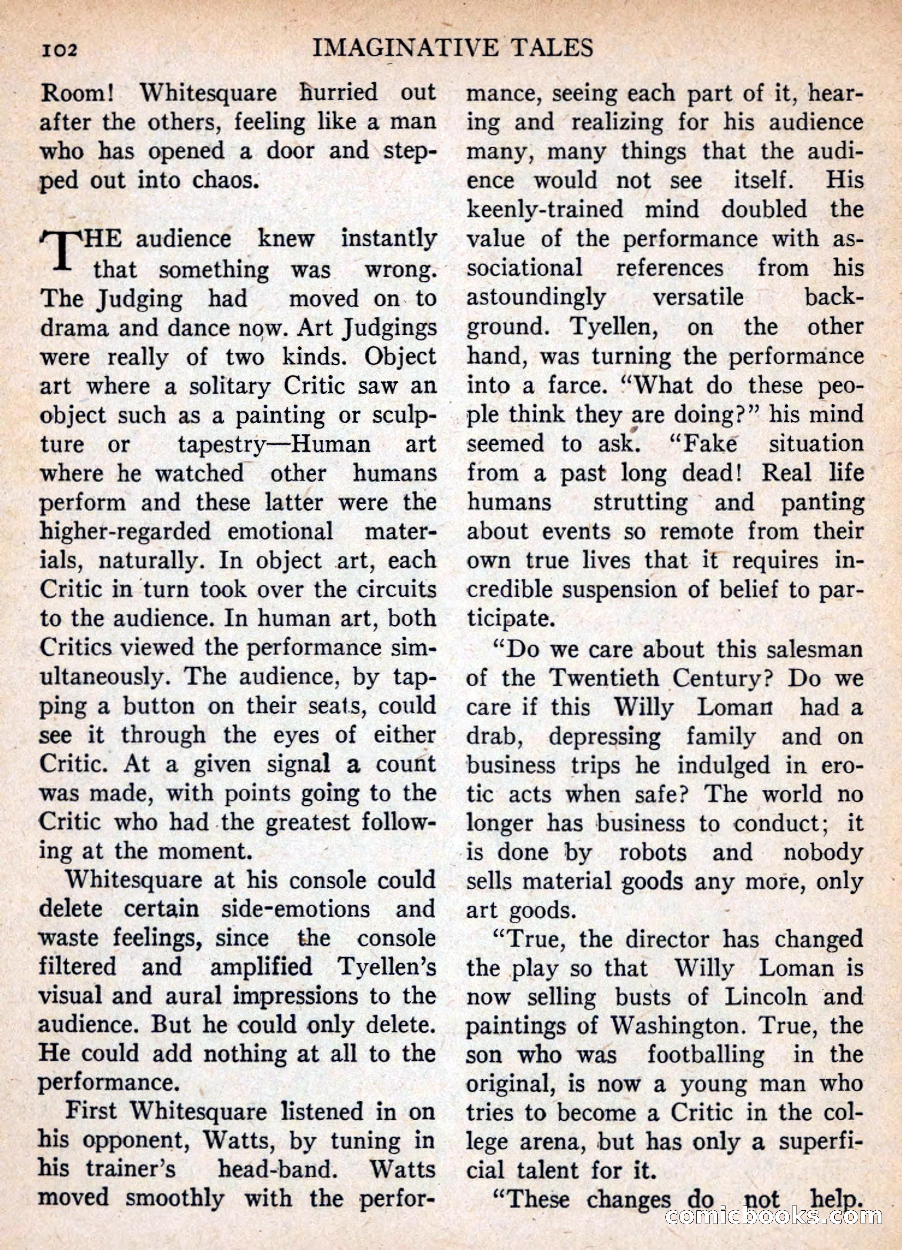 Imaginative Tales, November 1955 — page 102 of 132