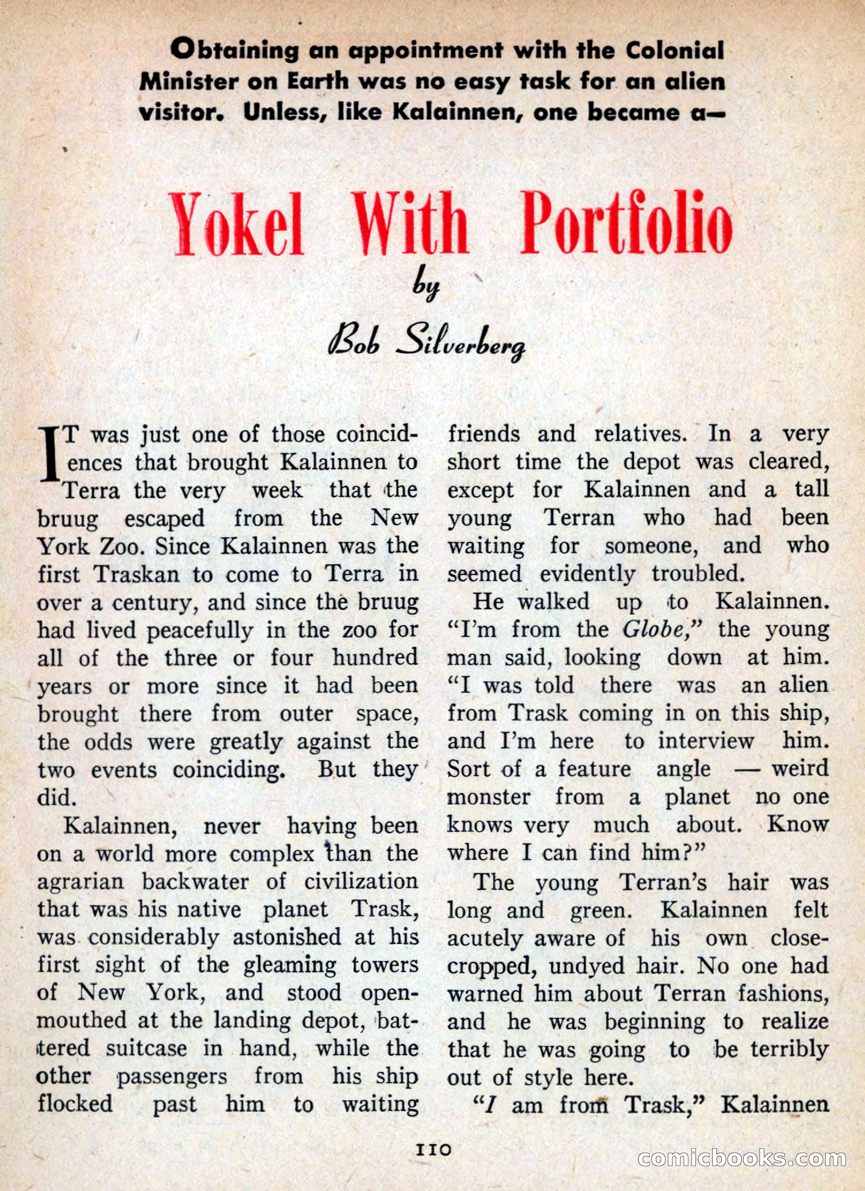 Imaginative Tales, November 1955 — page 110 of 132